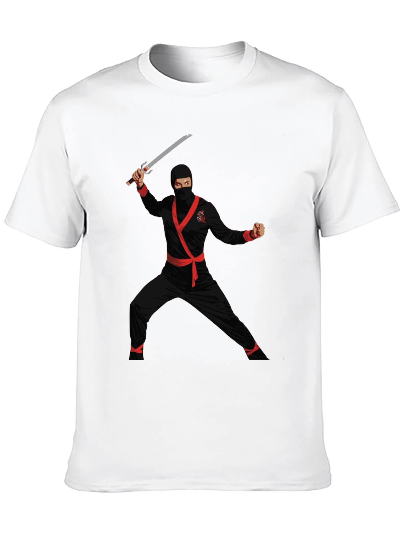 Black Ninja Graphic T-Shirt - Martial Arts Tee view 10