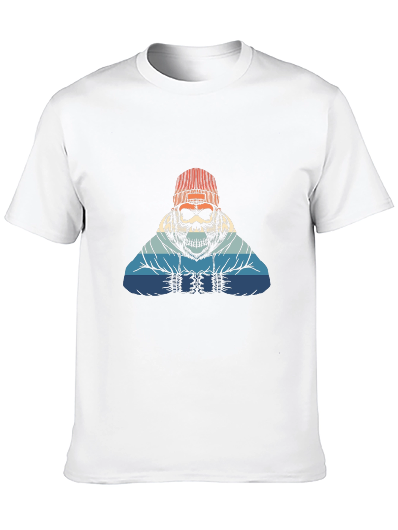 Black Retro Skull Gorilla Graphic Tee view 10