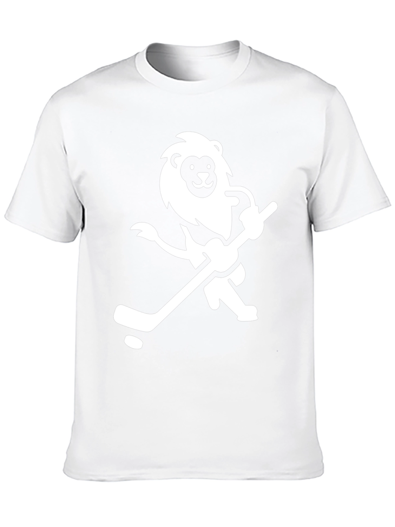 Black Lion Hockey T-Shirt - Black Cotton Graphic Tee view 10