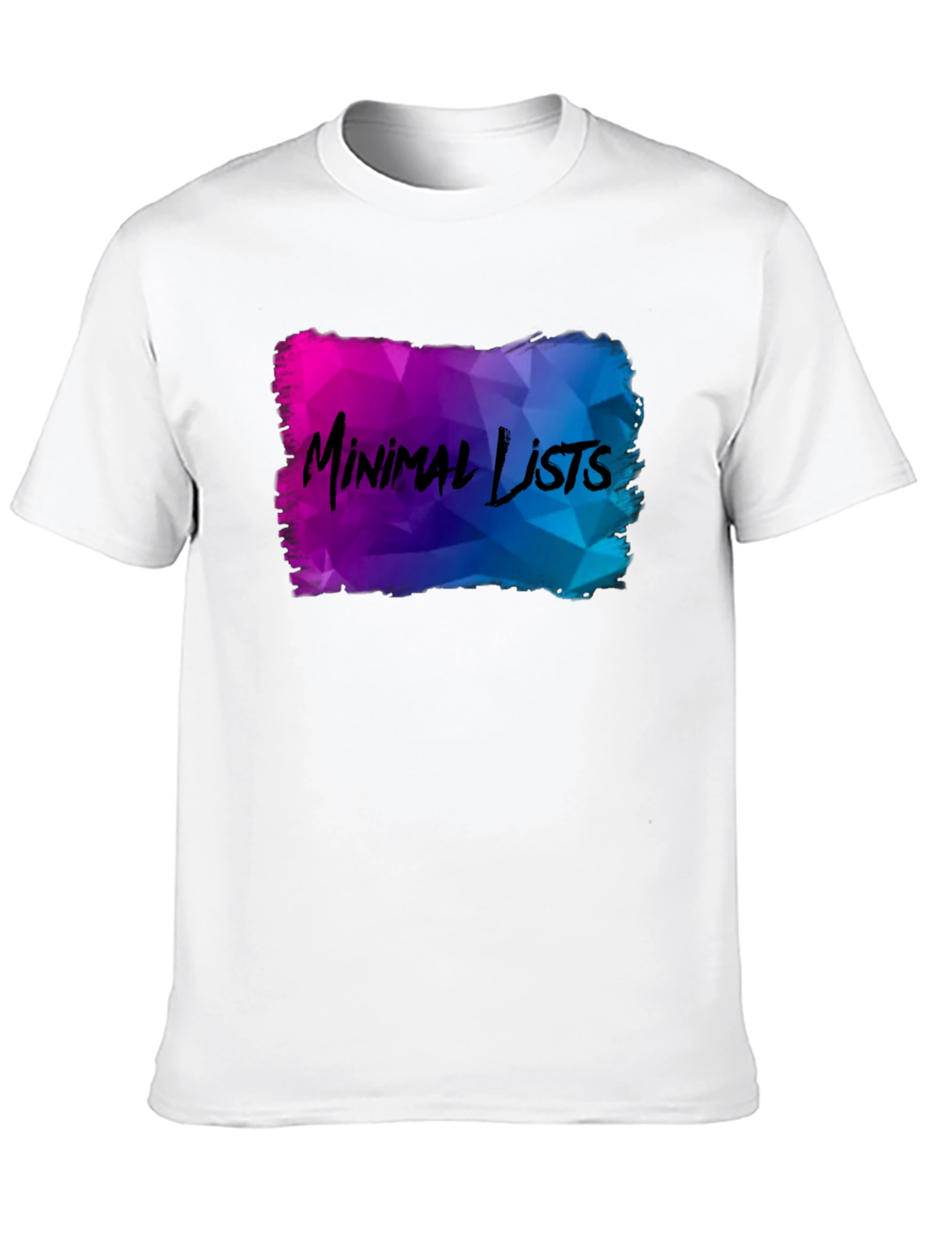Black Minimal Lists Graphic T-Shirt - Unique Design view 10