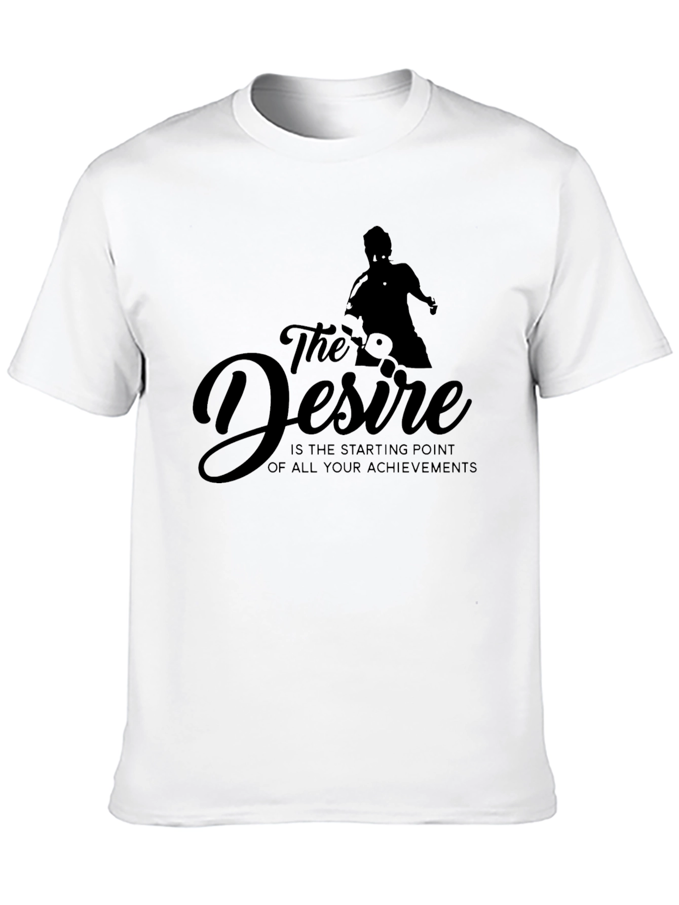 Black Motivational T-Shirt - The Desire view 10