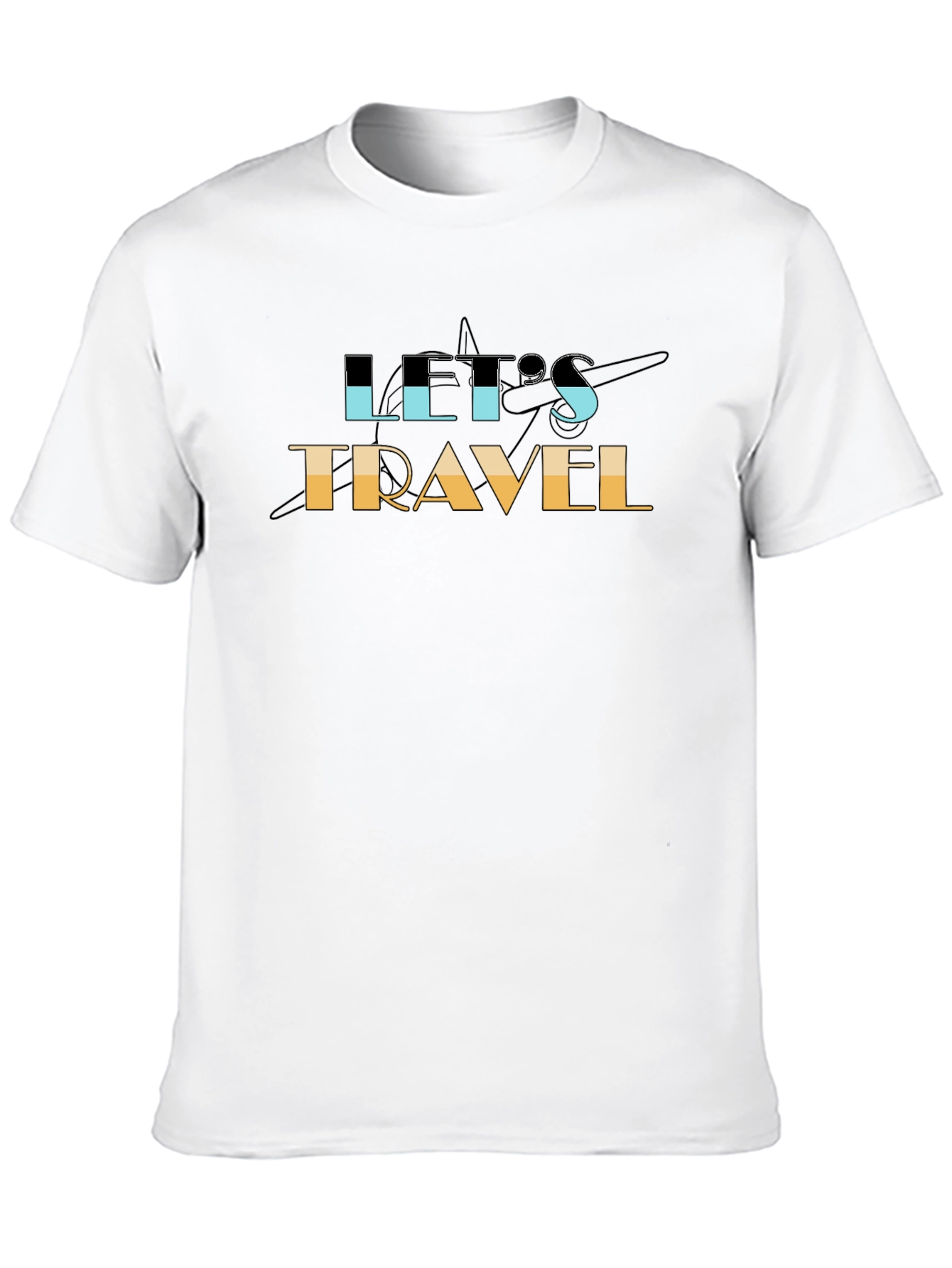Black Let's Travel Graphic Tee - Adventure Awaits! view 10
