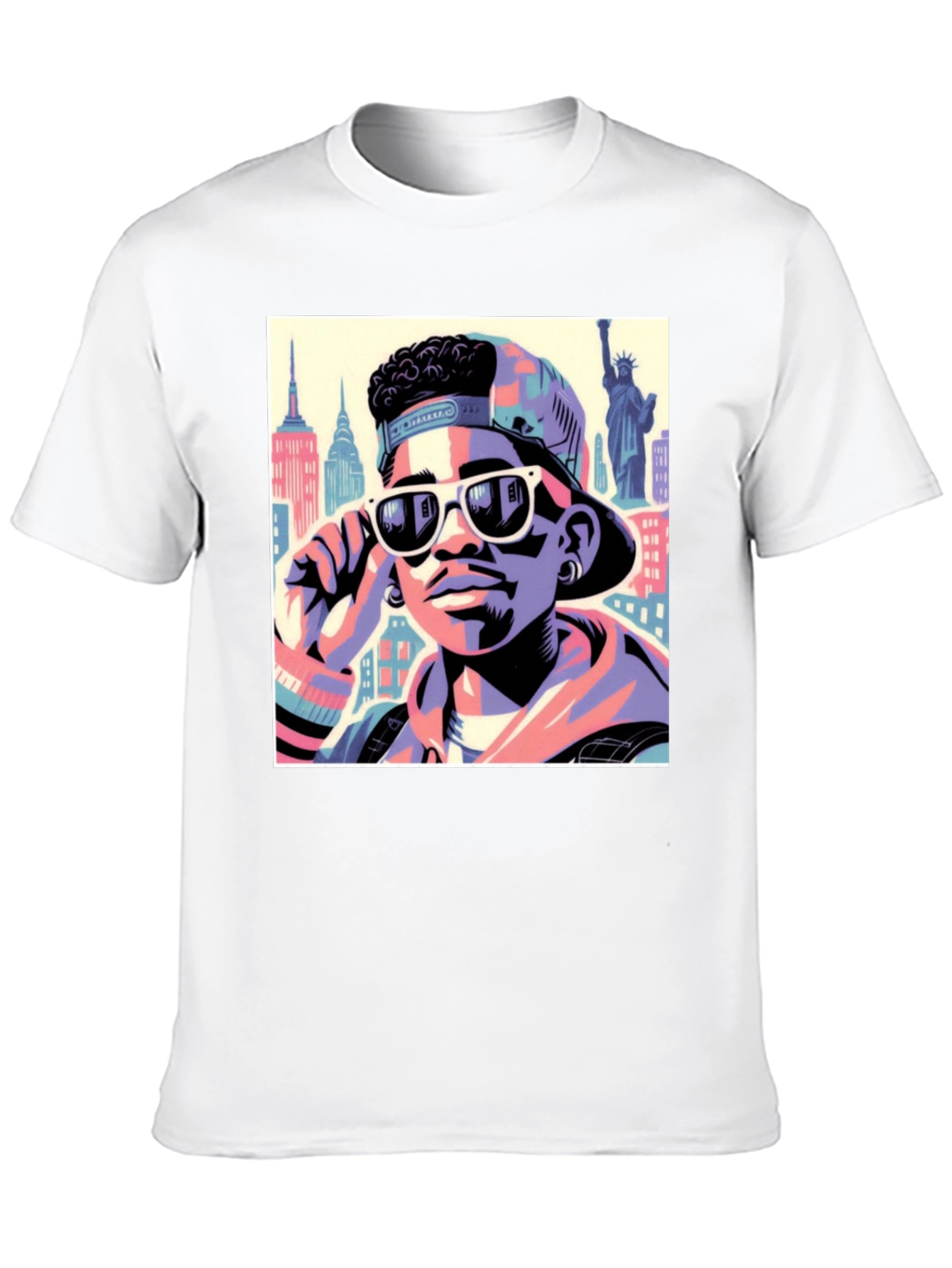 Black Fresh Prince Style T-Shirt - Cool Graphic Tee view 10