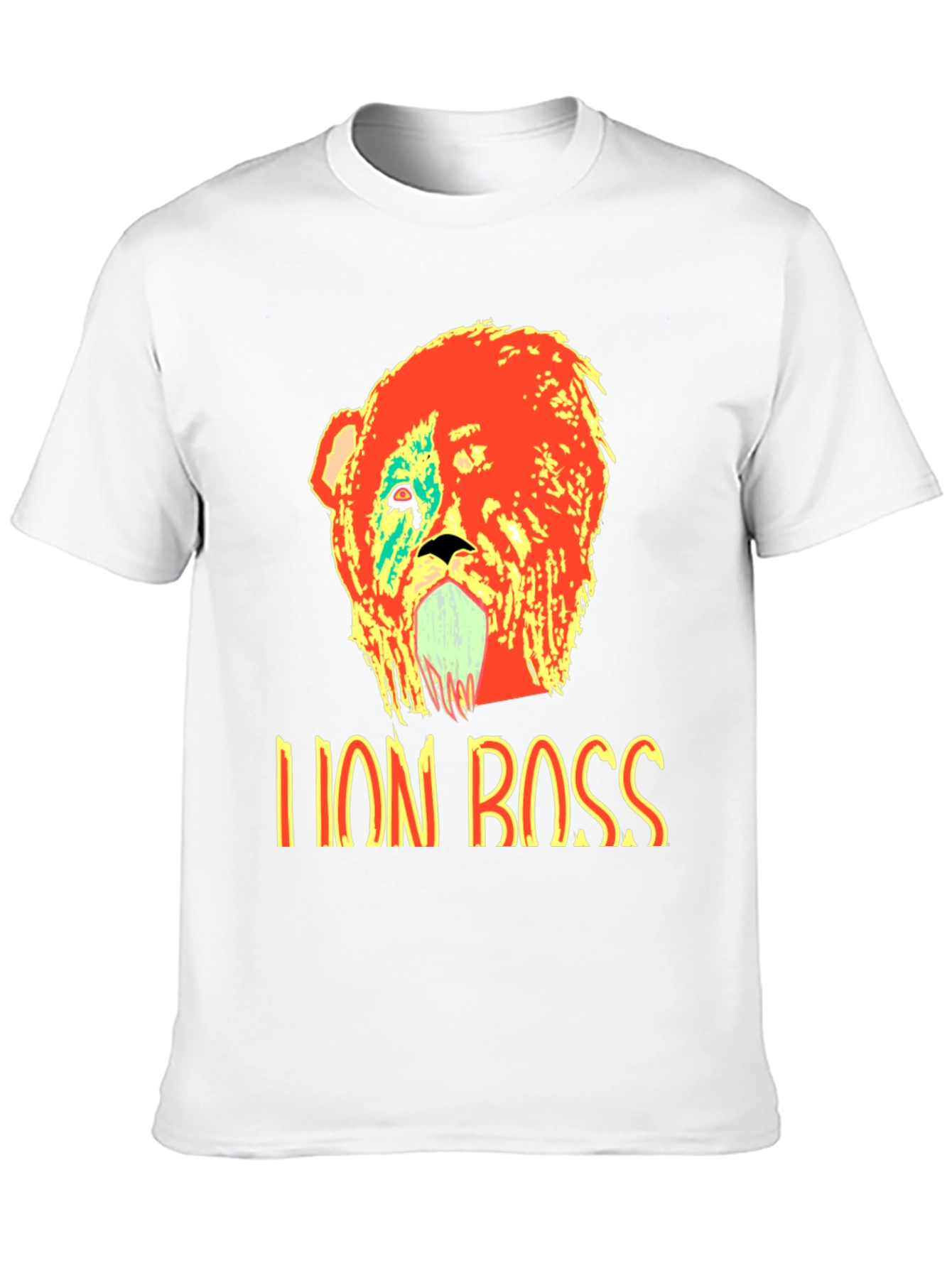 Black Lion Boss Graphic T-Shirt - Bold Design view 10