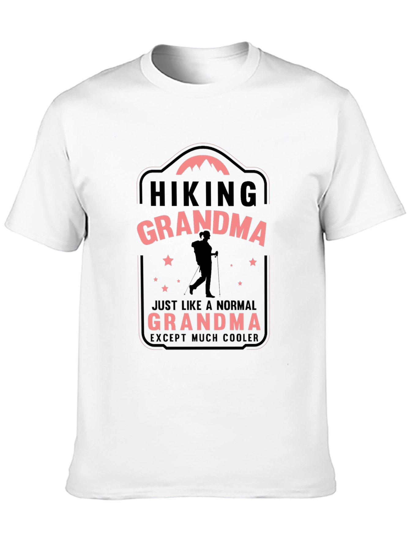 Black Hiking Grandma T-Shirt - Except Much Cooler view 10