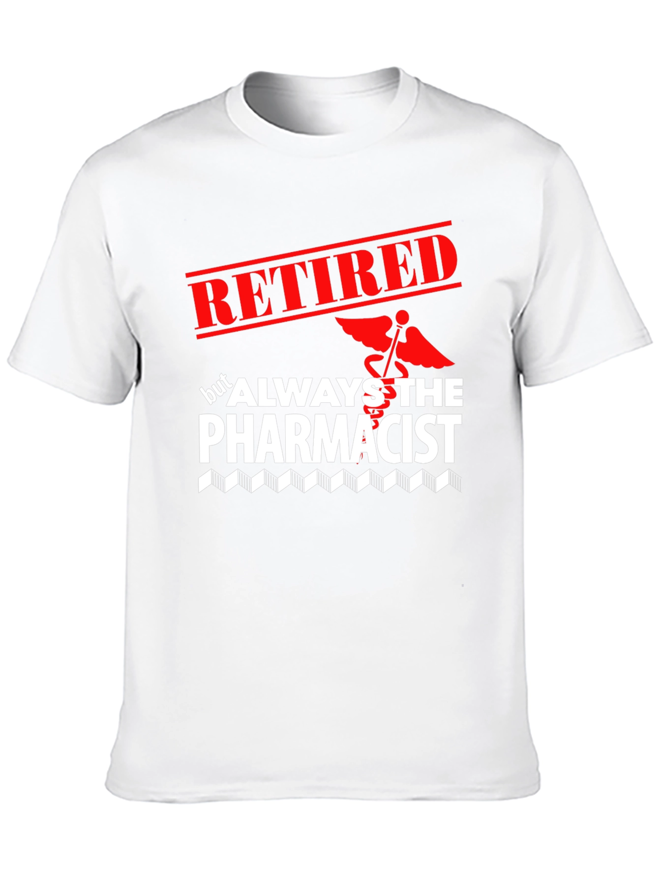 Black Retired Pharmacist T-Shirt - Always the Pharmacist view 10