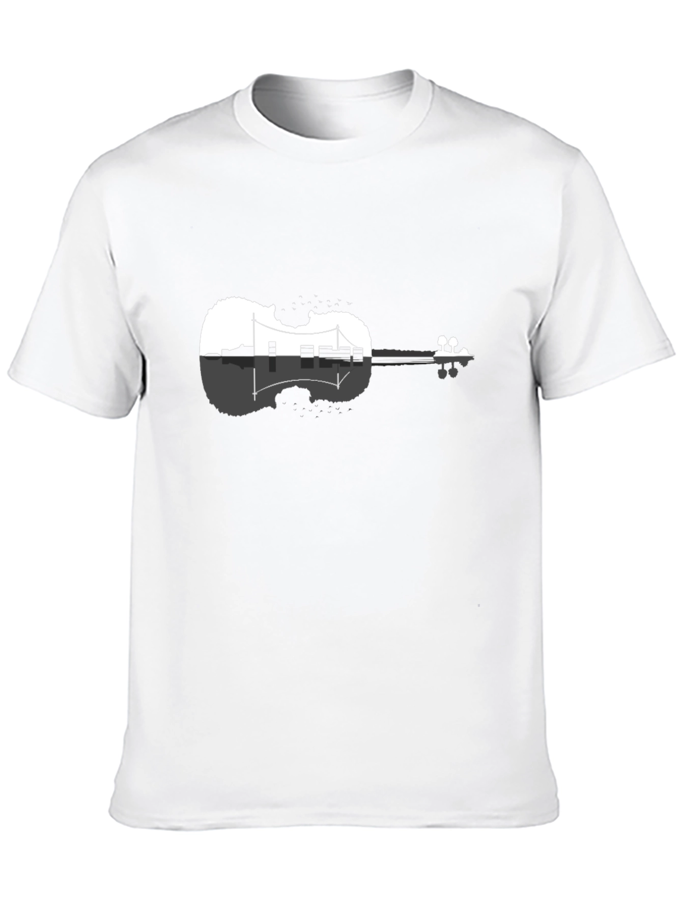 Black Violin Cityscape Graphic Tee view 10
