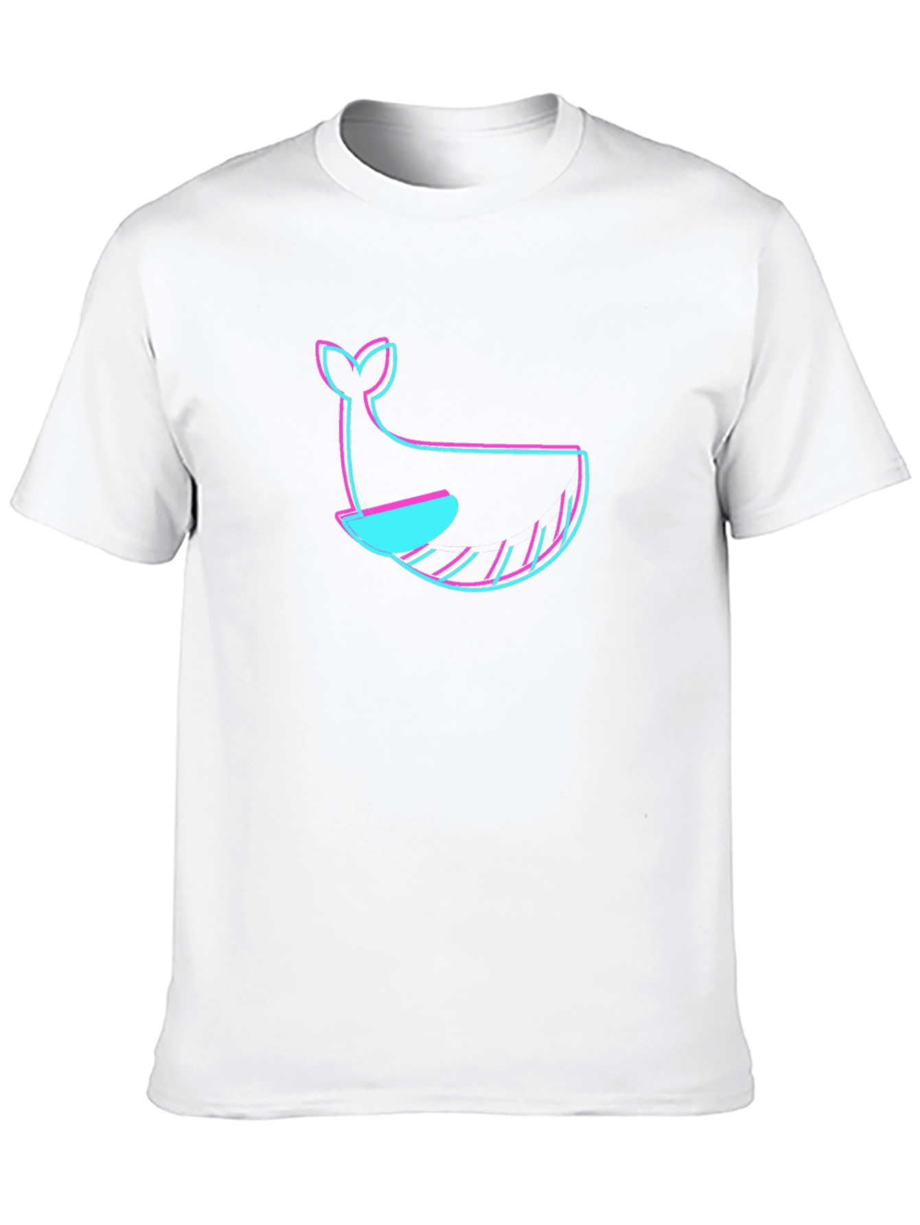 Black Black T-Shirt with Whale Graphic view 10