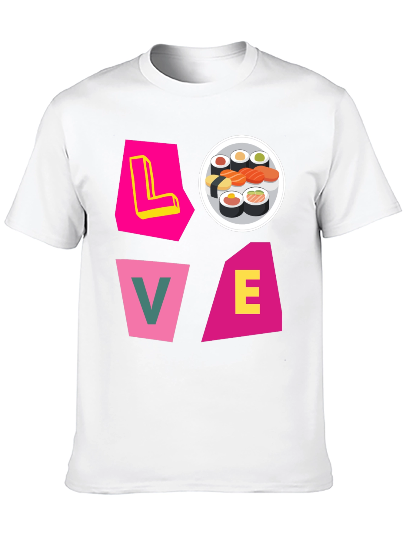 Black Sushi Lover Graphic Tee - Unique Design view 10