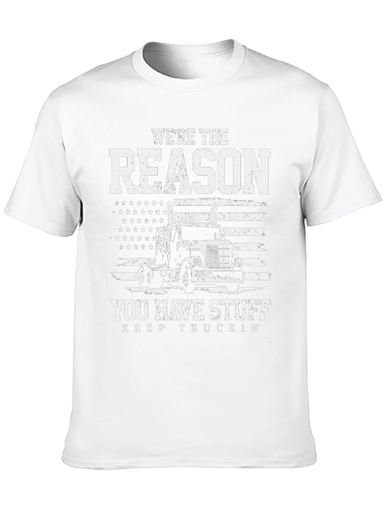 Black Truck Driver T-Shirt - Reason You Have Stuff view 10