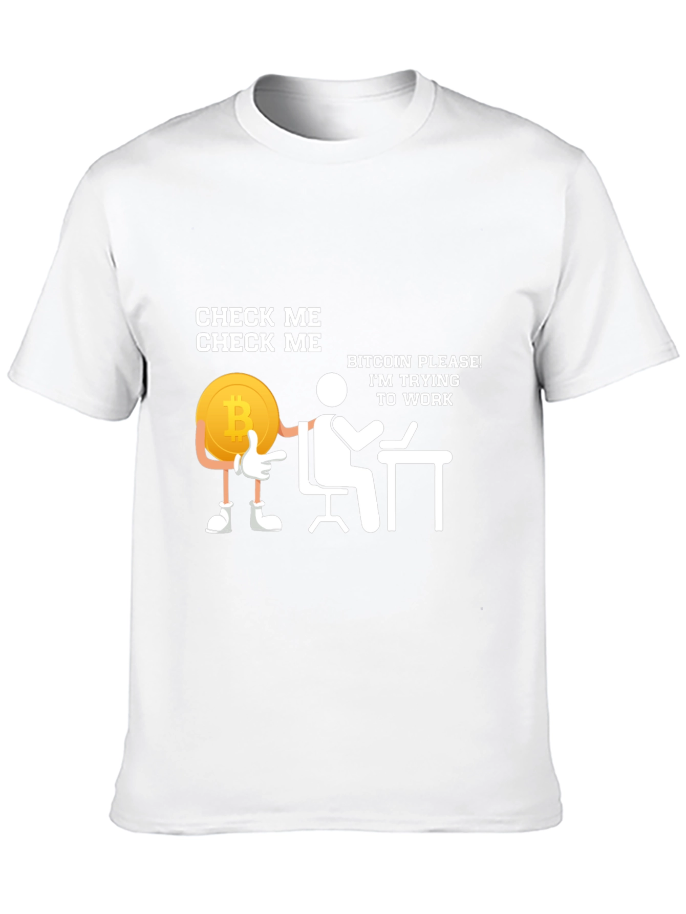 Black Check Me Bitcoin T-Shirt view 10