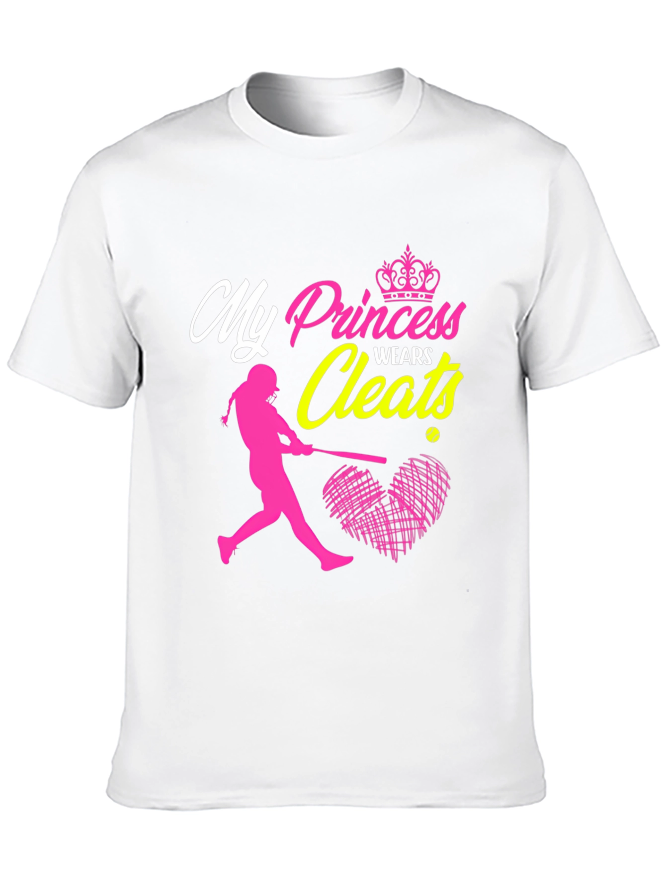 Black My Princess Wears Cleats T-Shirt view 10