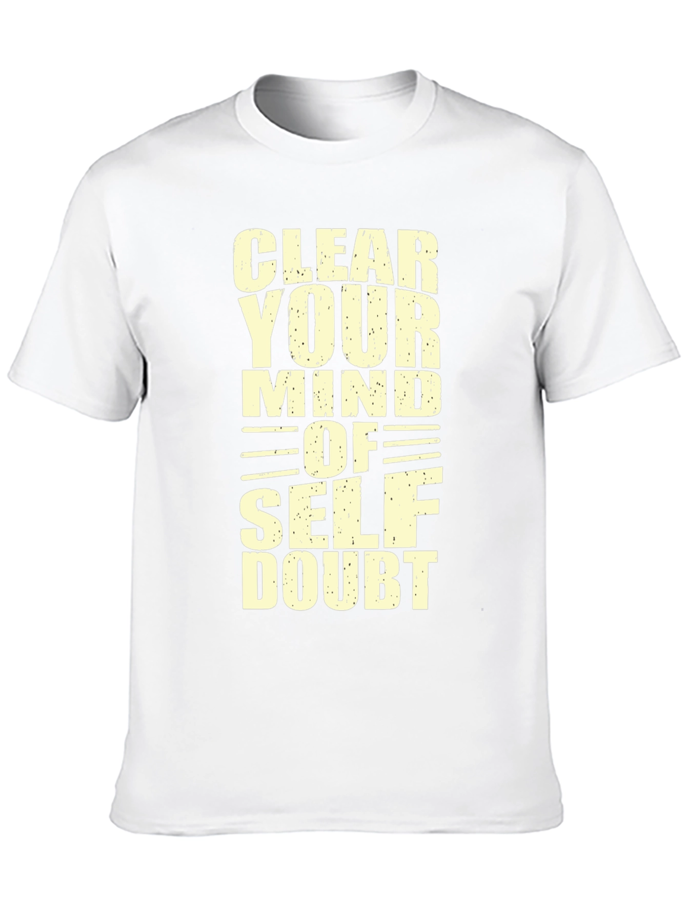 Black Clear Your Mind T-Shirt - Motivational Graphic Tee view 10