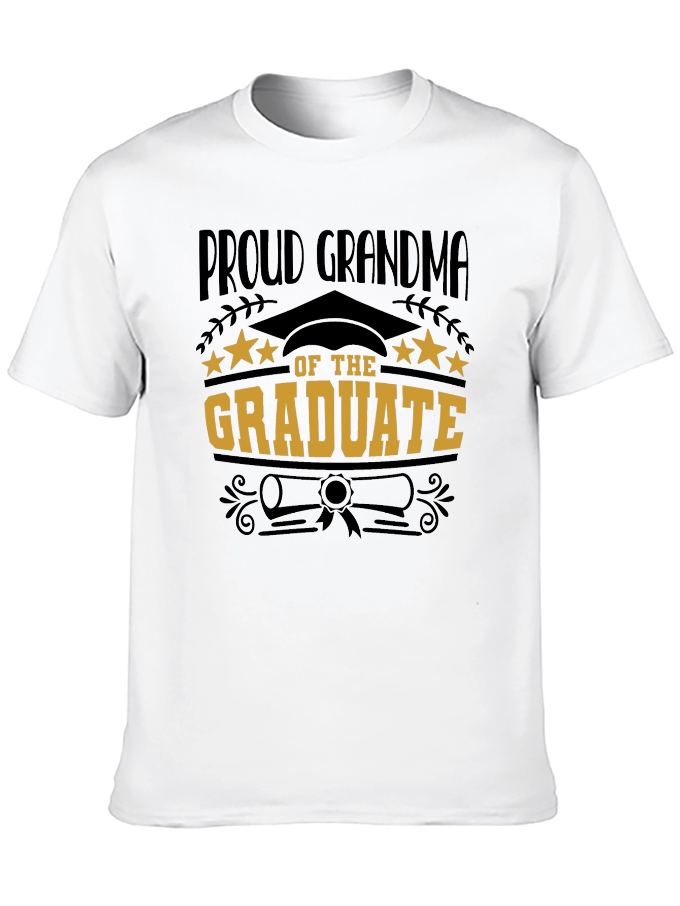 Black Proud Grandma of the Graduate T-Shirt view 10