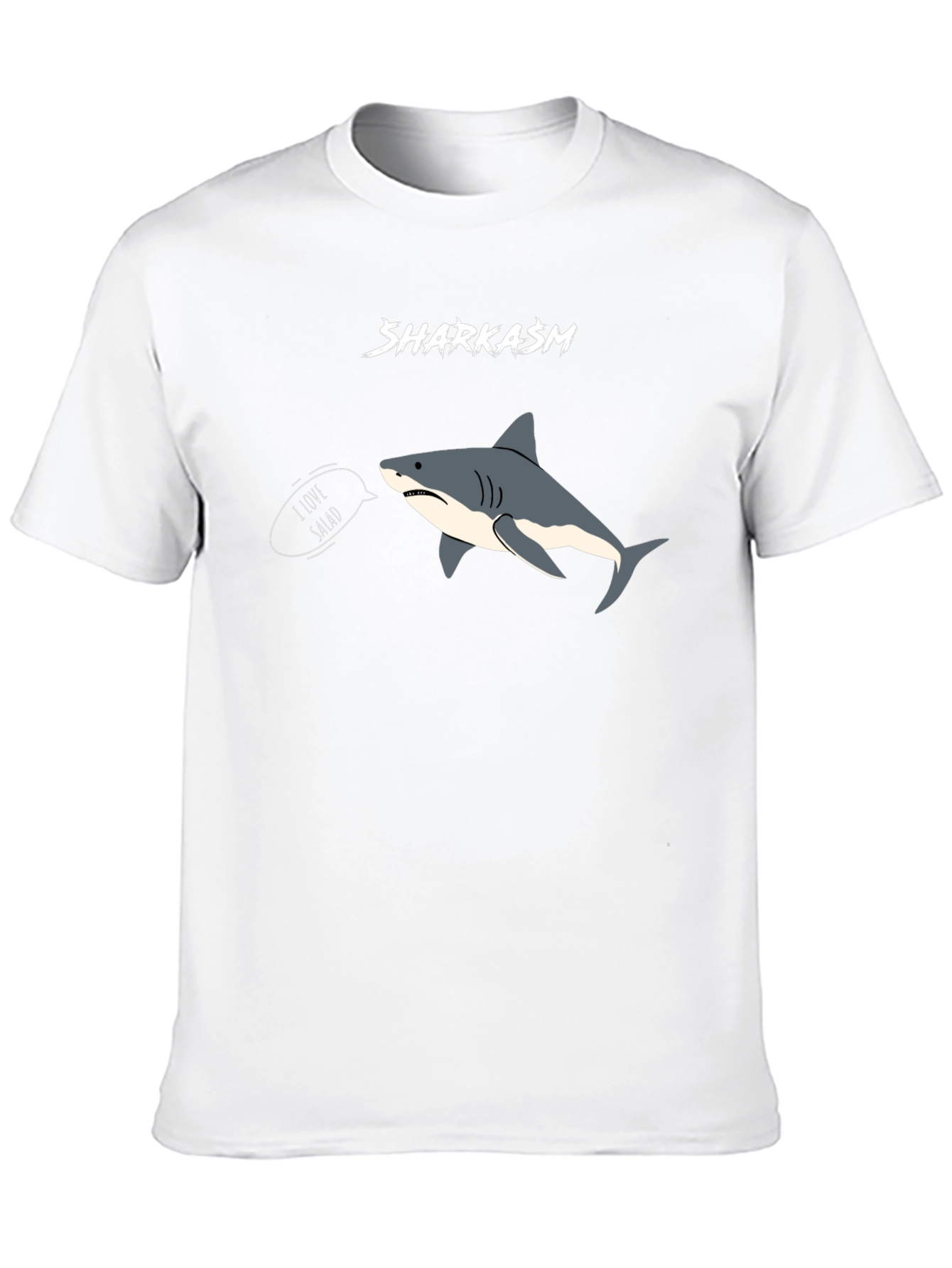 Black Sharkasm I Love Salad T-Shirt view 10