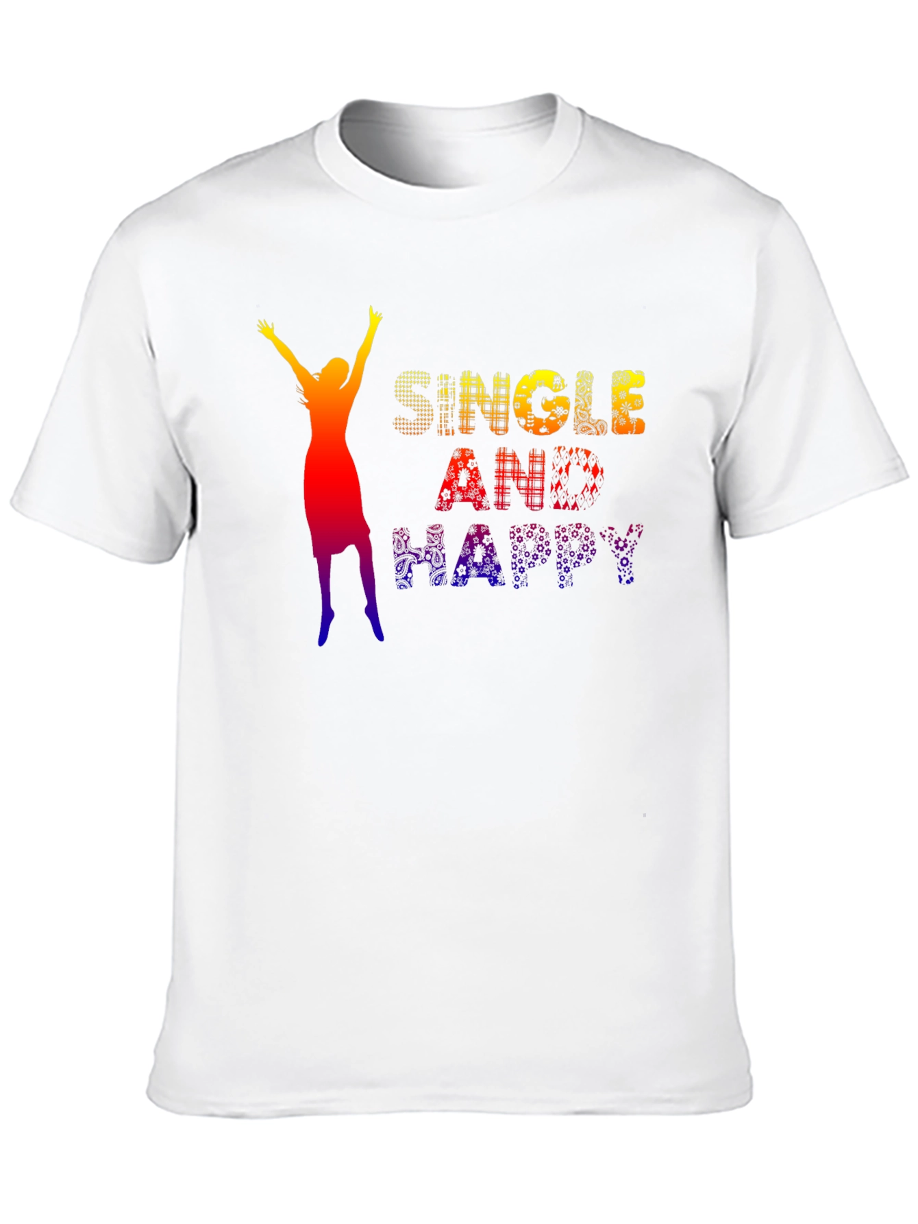 Black Single and Happy Graphic Tee view 10