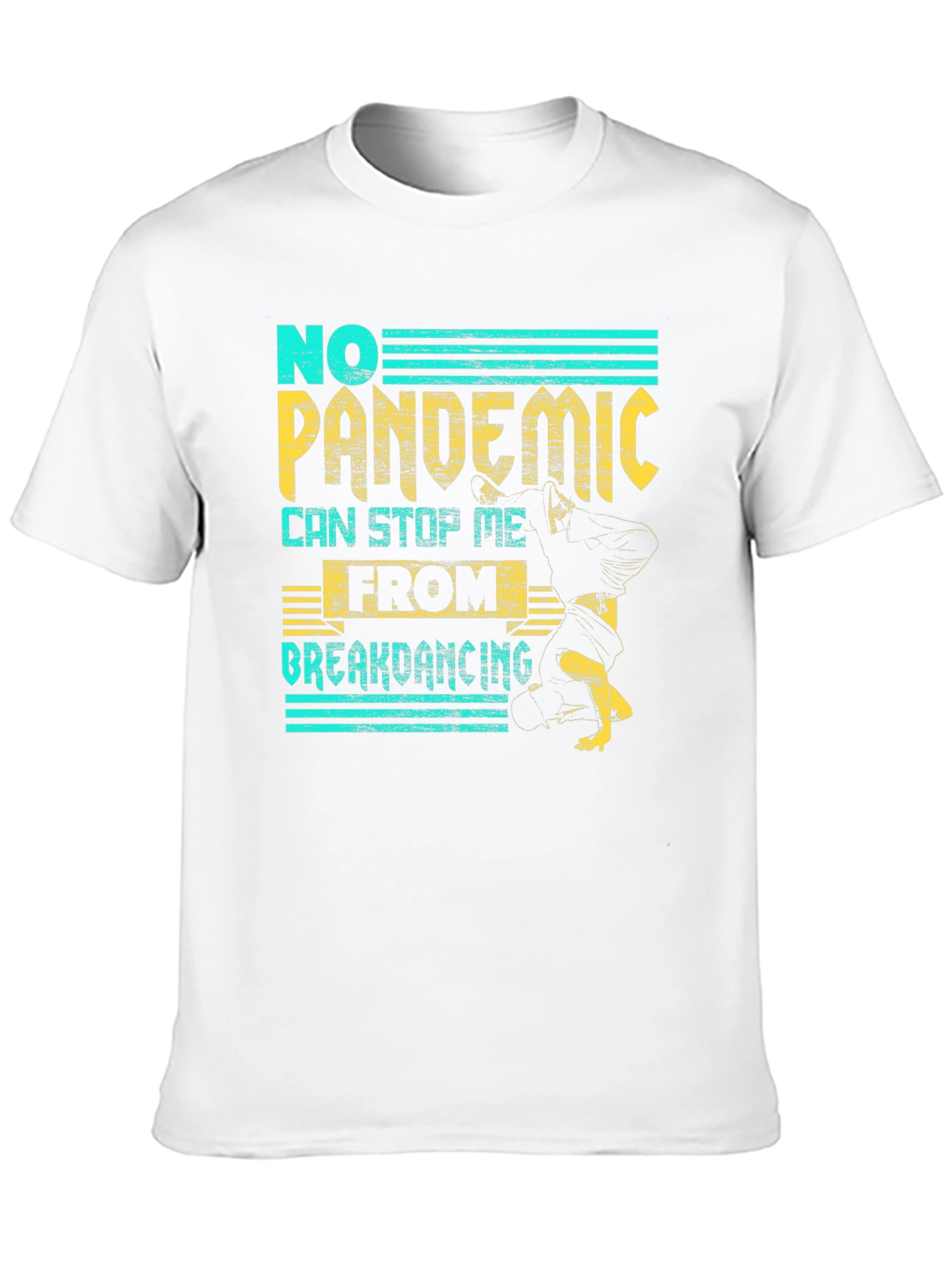 Black No Pandemic Breakdancing Graphic Tee view 10