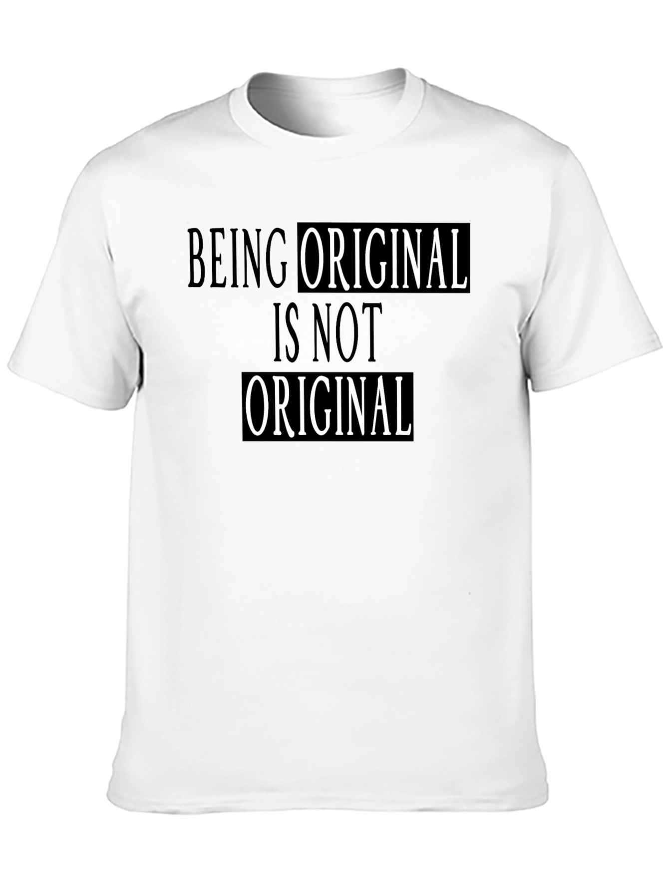 Black Original T-Shirt - Unique Graphic Tee view 10