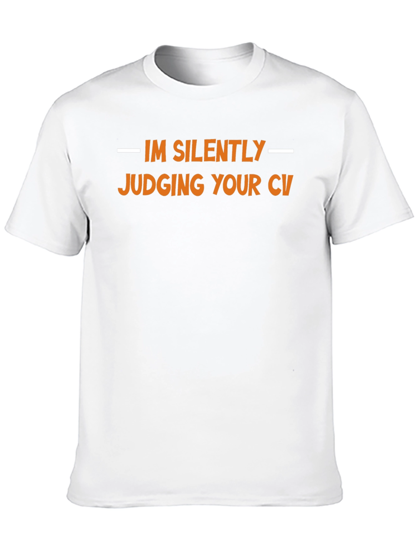 Black Silently Judging CV T-Shirt - Interview Ready Tee view 10