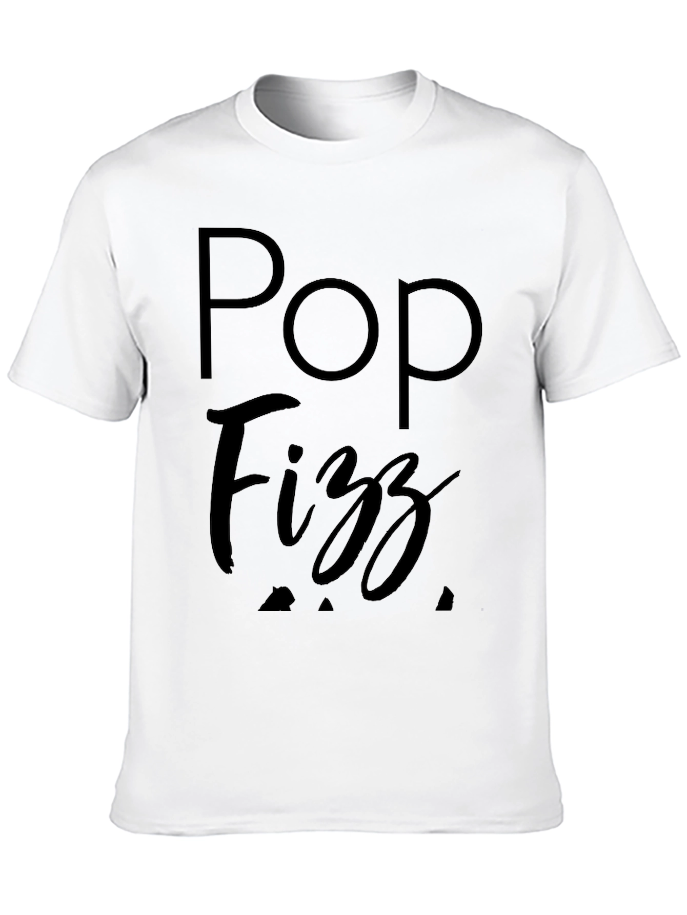 Black Pop Fizz Graphic Tee - Black Cotton T-Shirt view 10