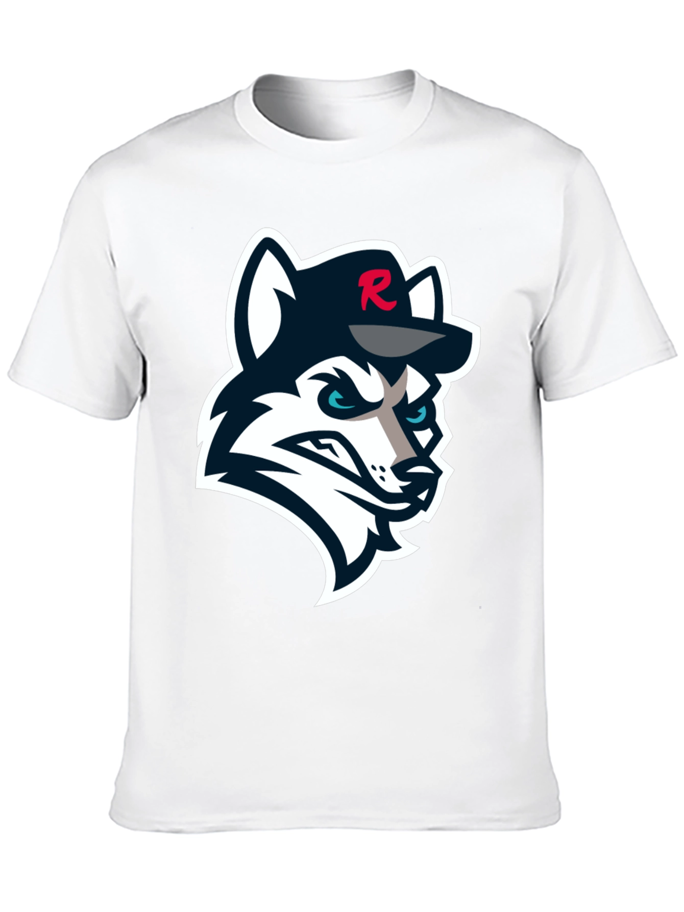 Black Black T-Shirt with Wolf Logo view 10