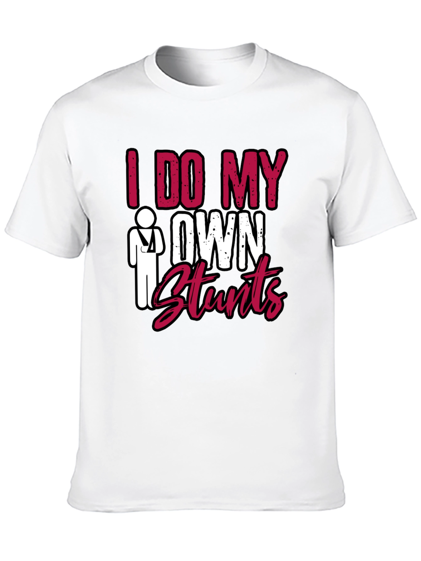 Black I Do My Own Stunts Graphic Tee view 10