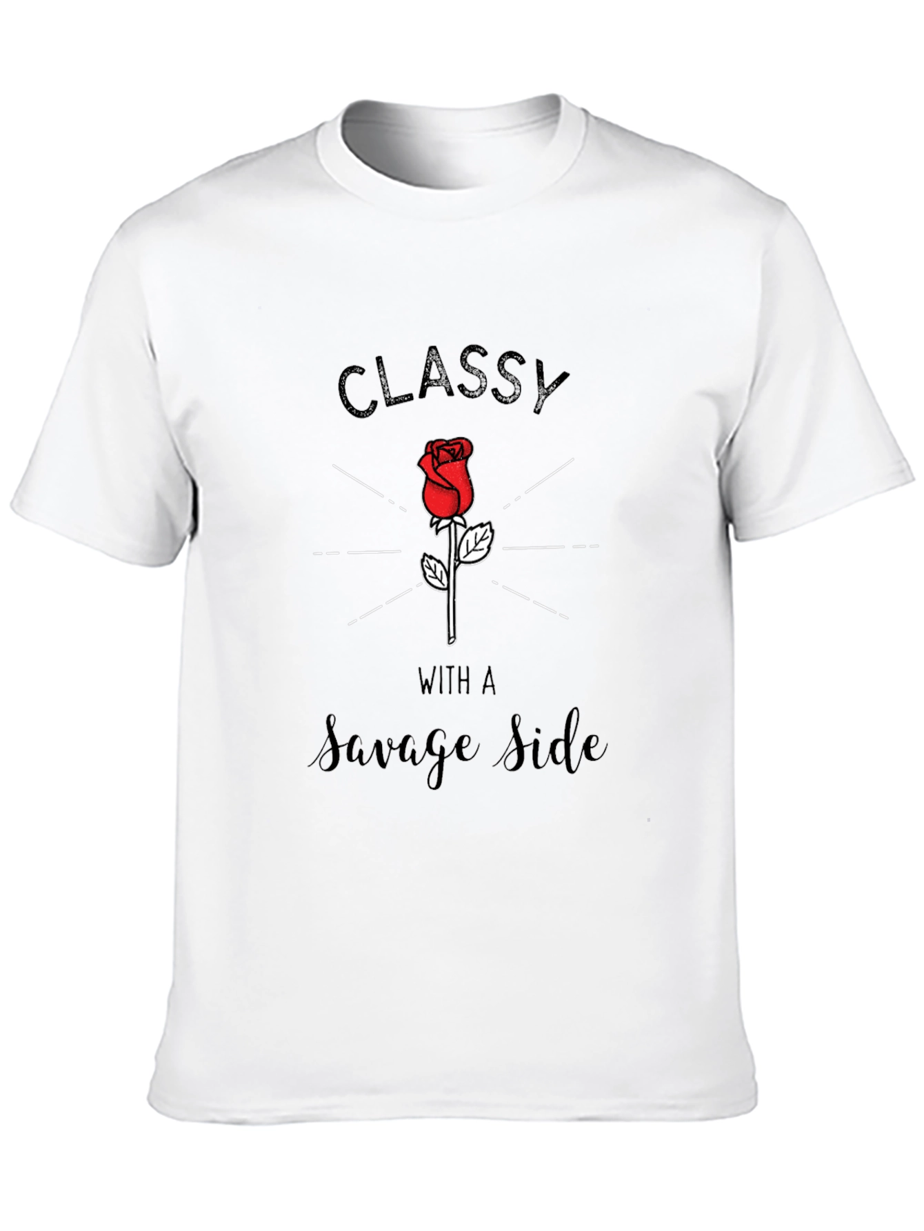Black Classy With A Savage Side Black Graphic Tee view 10