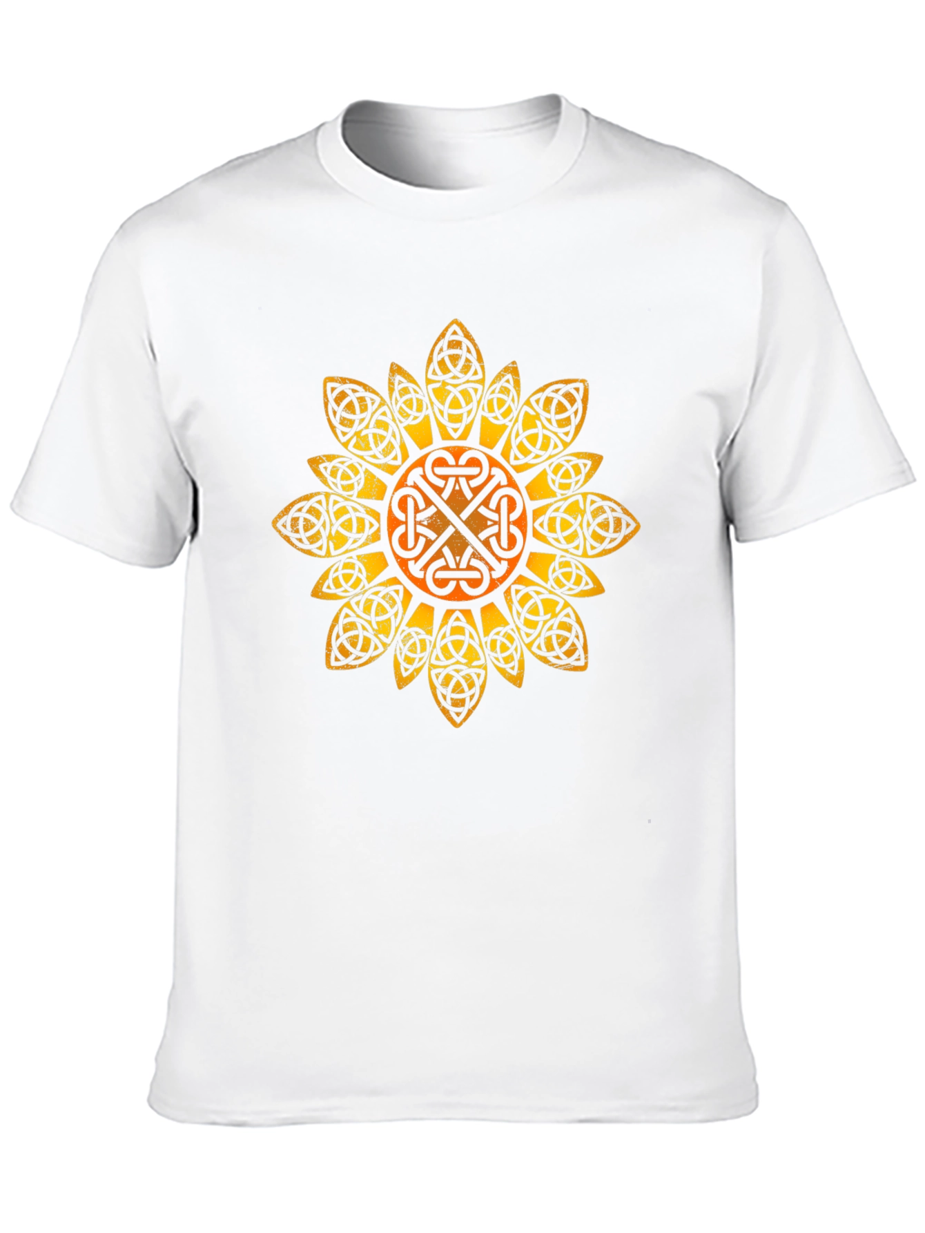 Black Celtic Knot Sunflower Graphic Tee - Black view 10