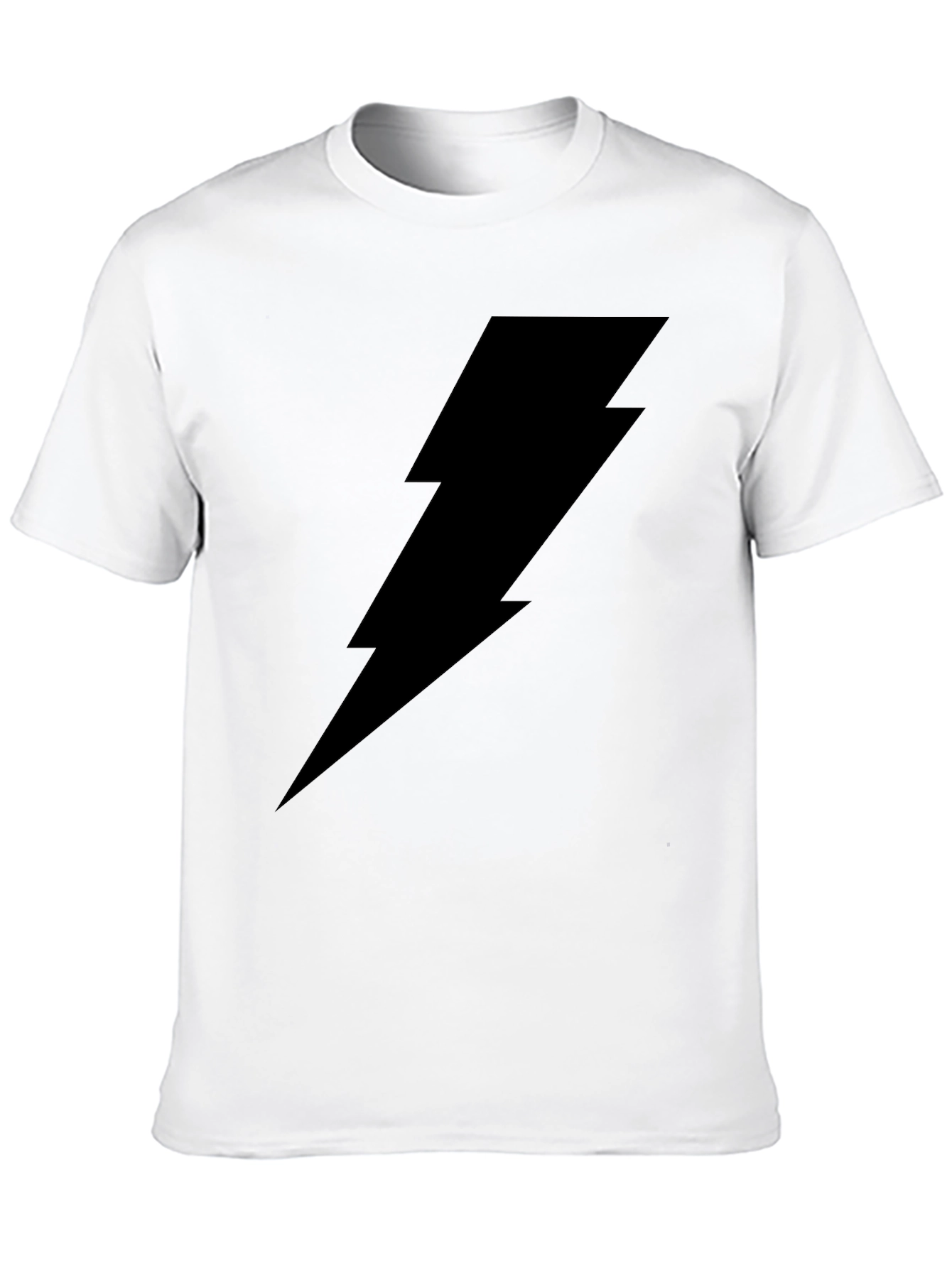 Black Black Lightning Bolt Graphic T-Shirt view 10