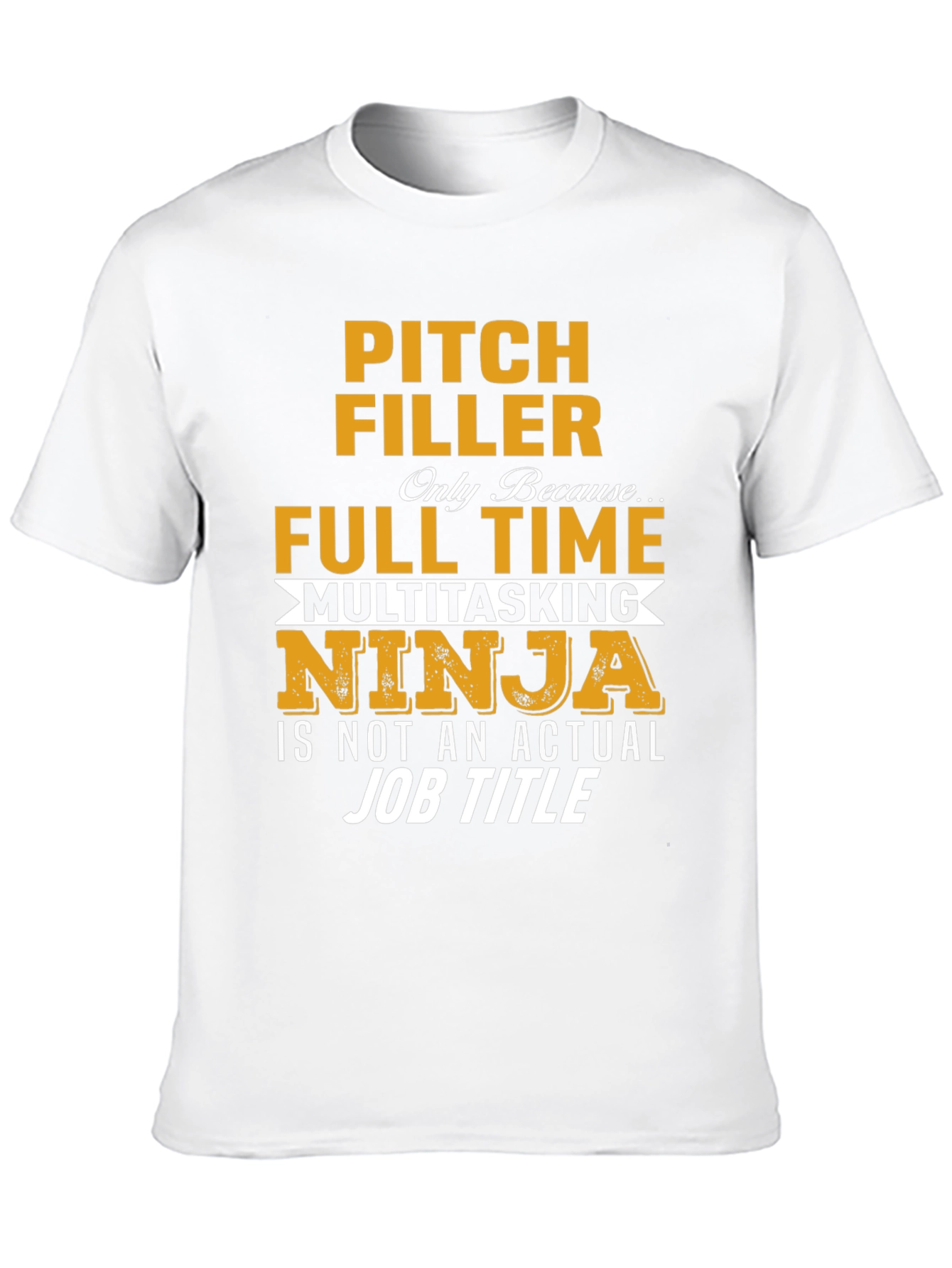 Black Pitch Filler Full Time Ninja Graphic Tee view 10