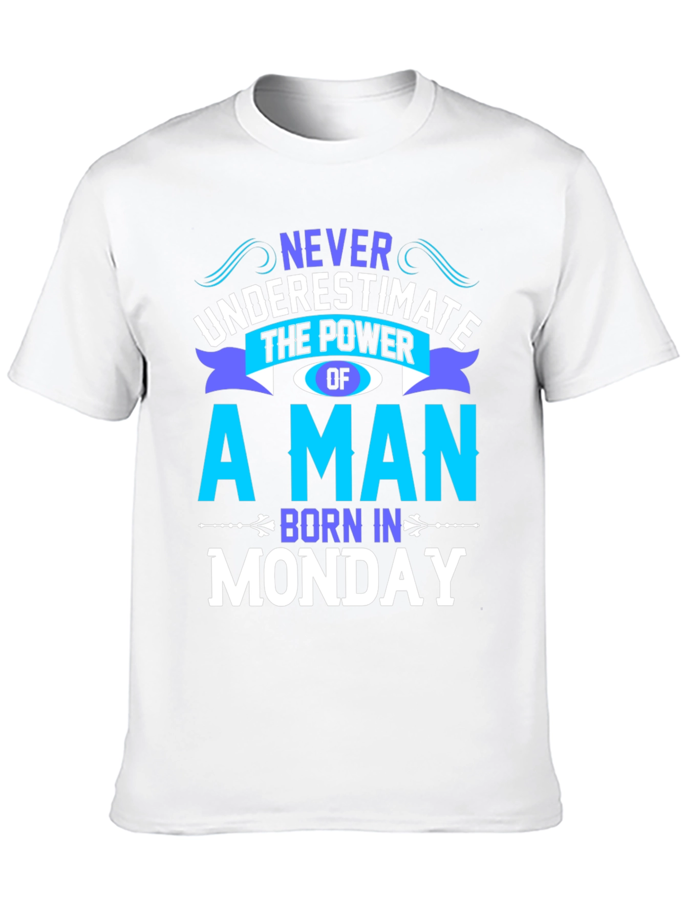 Black Born on Monday Graphic T-Shirt view 10