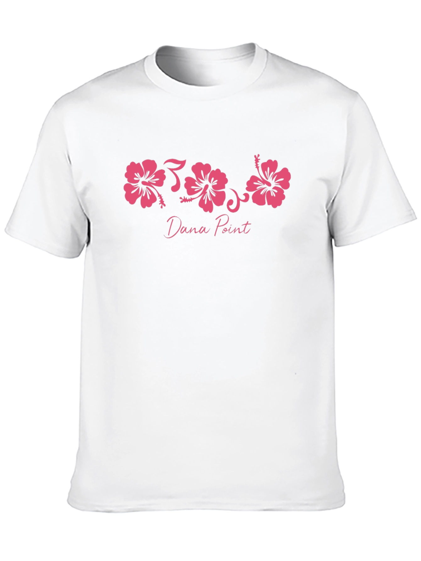 Black Dana Point Hibiscus Flower T-Shirt view 10