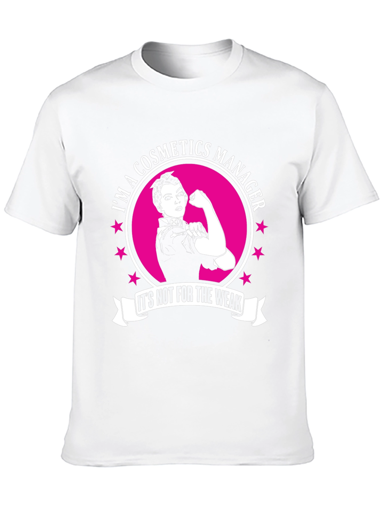 Black Cosmetics Manager T-Shirt - Strong Woman Graphic view 10