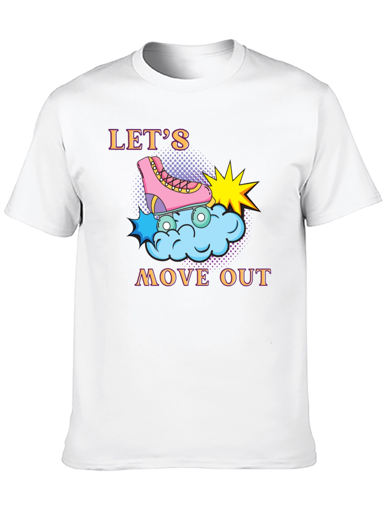 Black Let's Move Out Graphic T-Shirt view 10