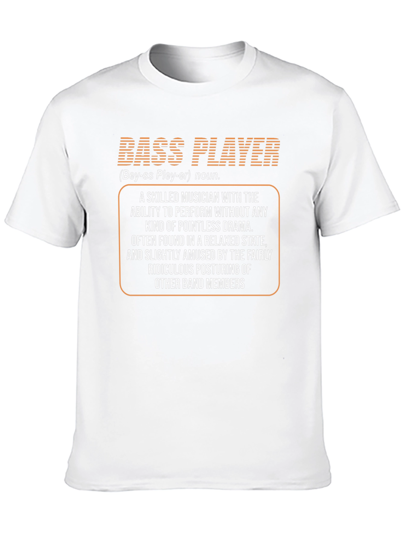 Black Bass Player Definition T-Shirt - Musician Gift view 10
