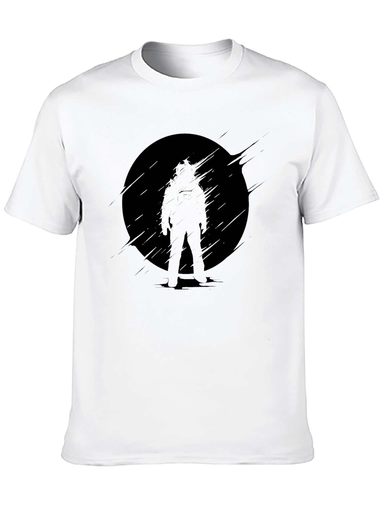 Black Silhouette Graphic Black T-Shirt view 10