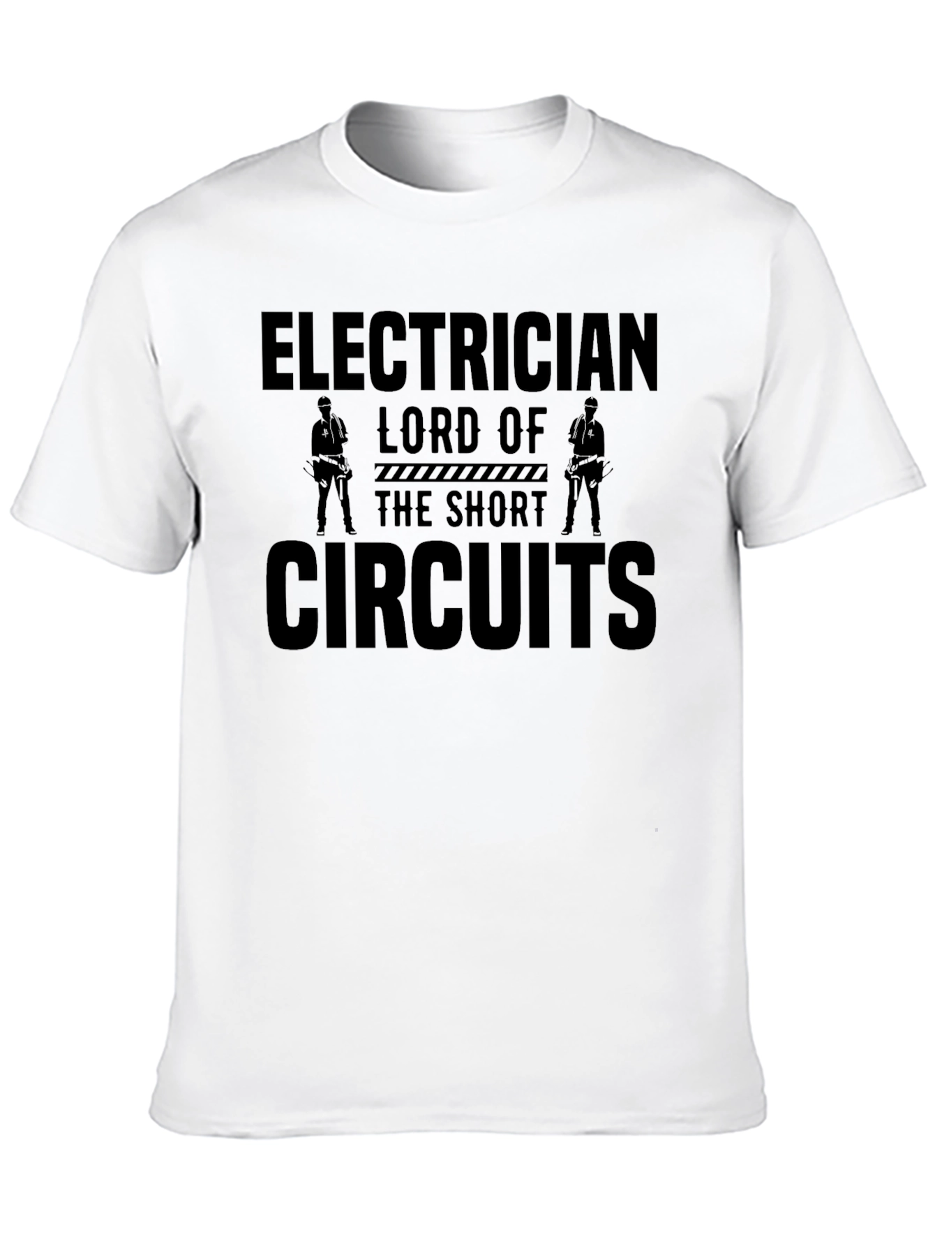 Black Electrician Lord of the Short Circuits T-Shirt view 10
