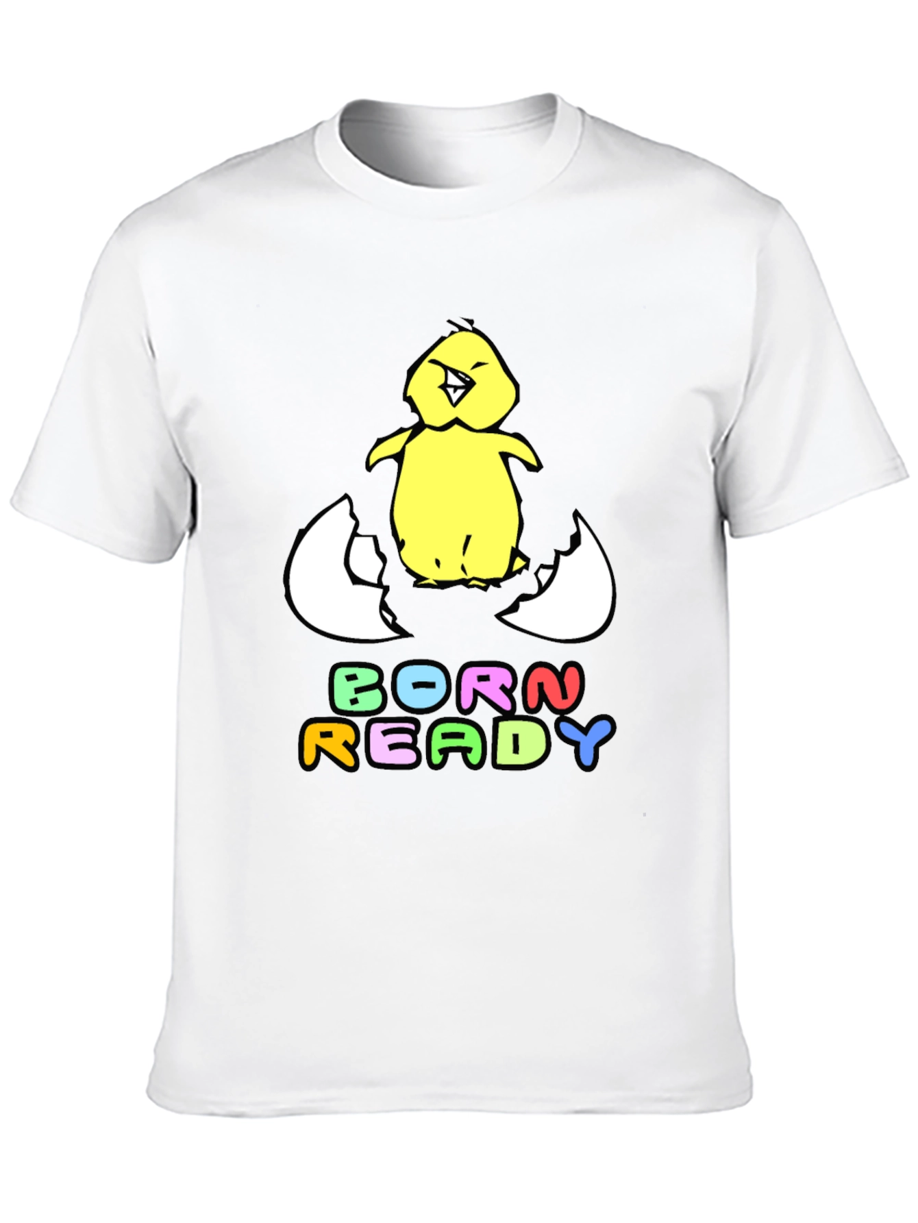 Black Born Ready Chick T-Shirt view 10