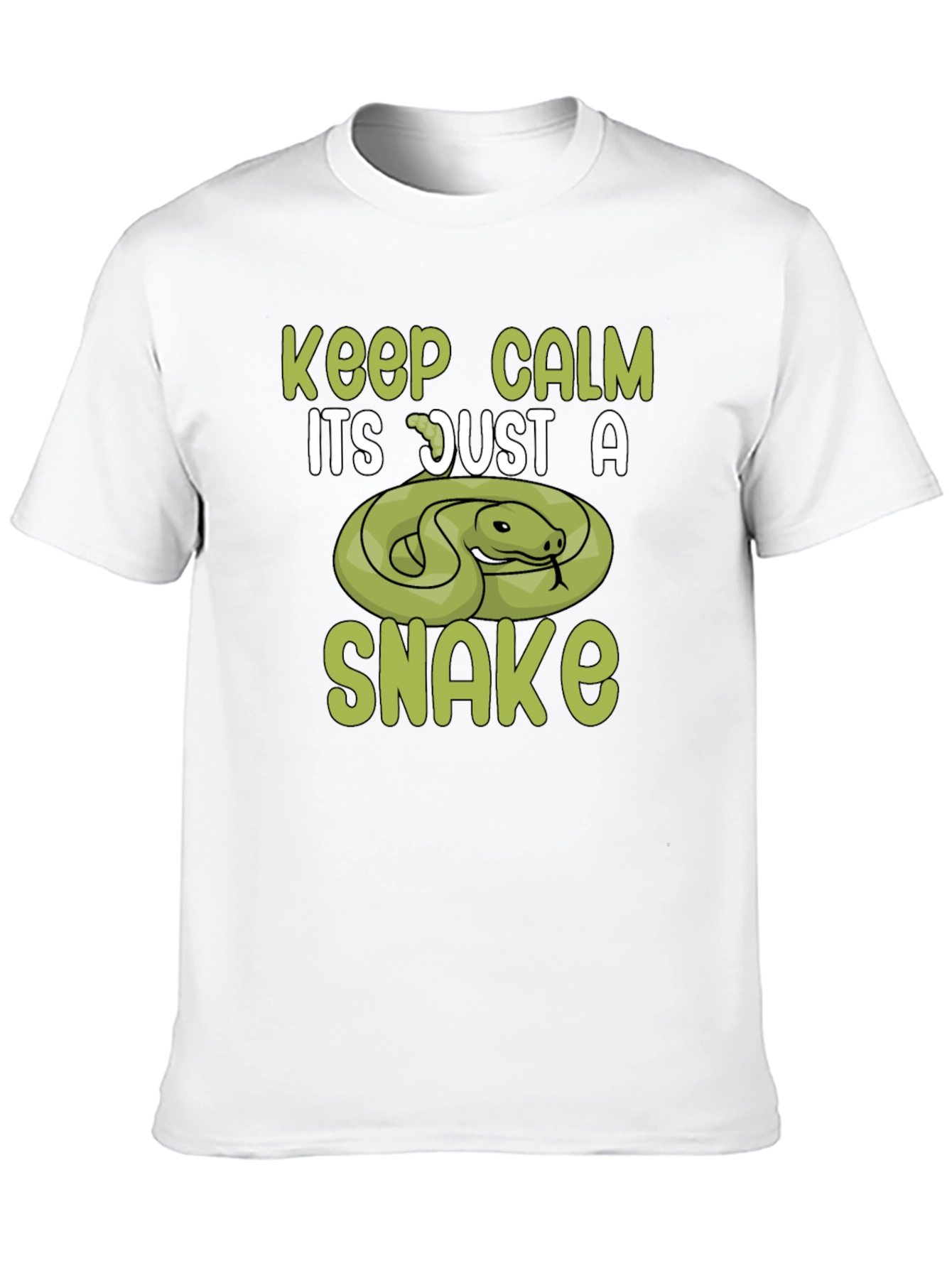 Black Keep Calm Snake T-Shirt view 10