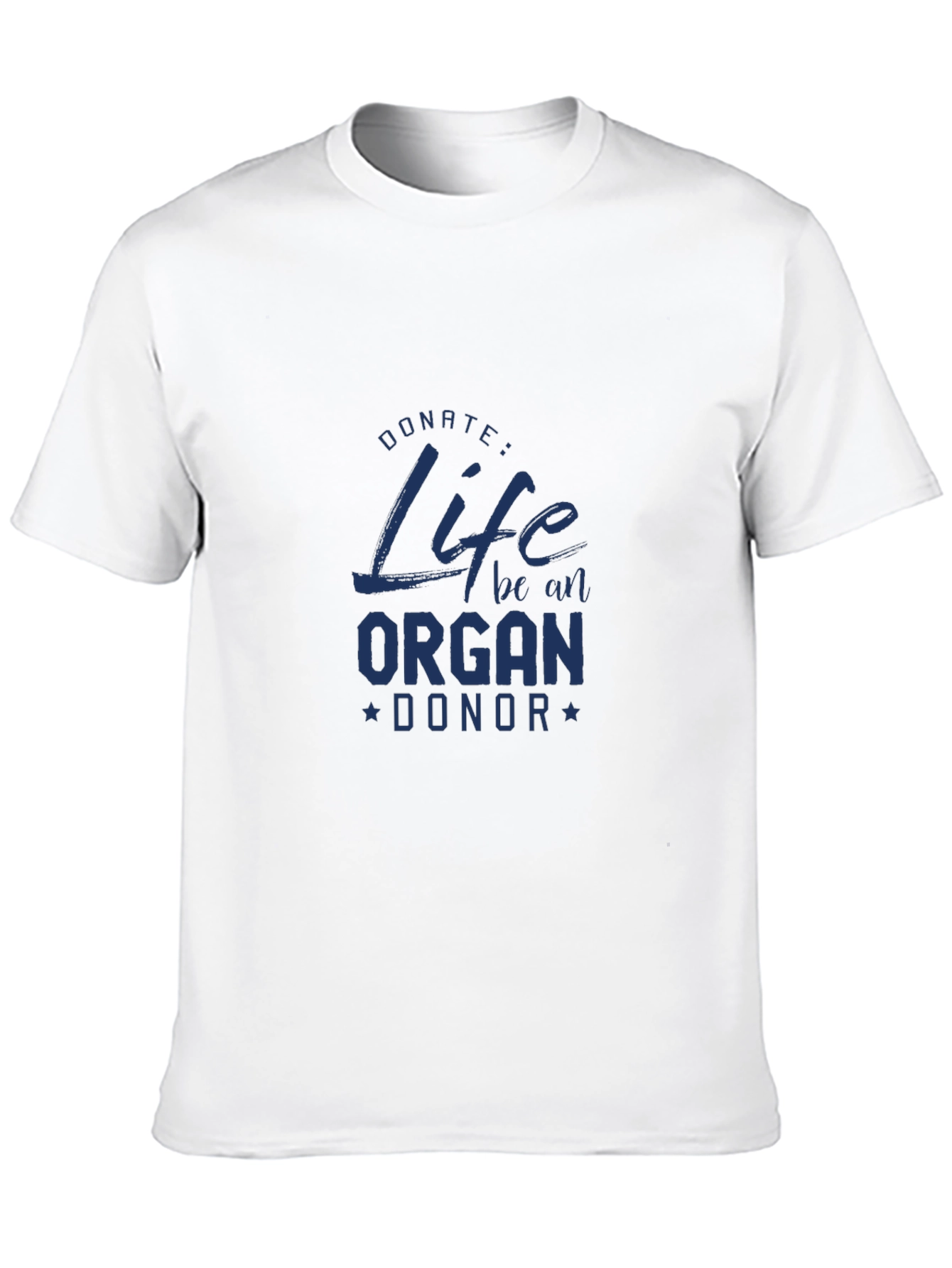 Black Donate Life Organ Donor Black T-Shirt view 10