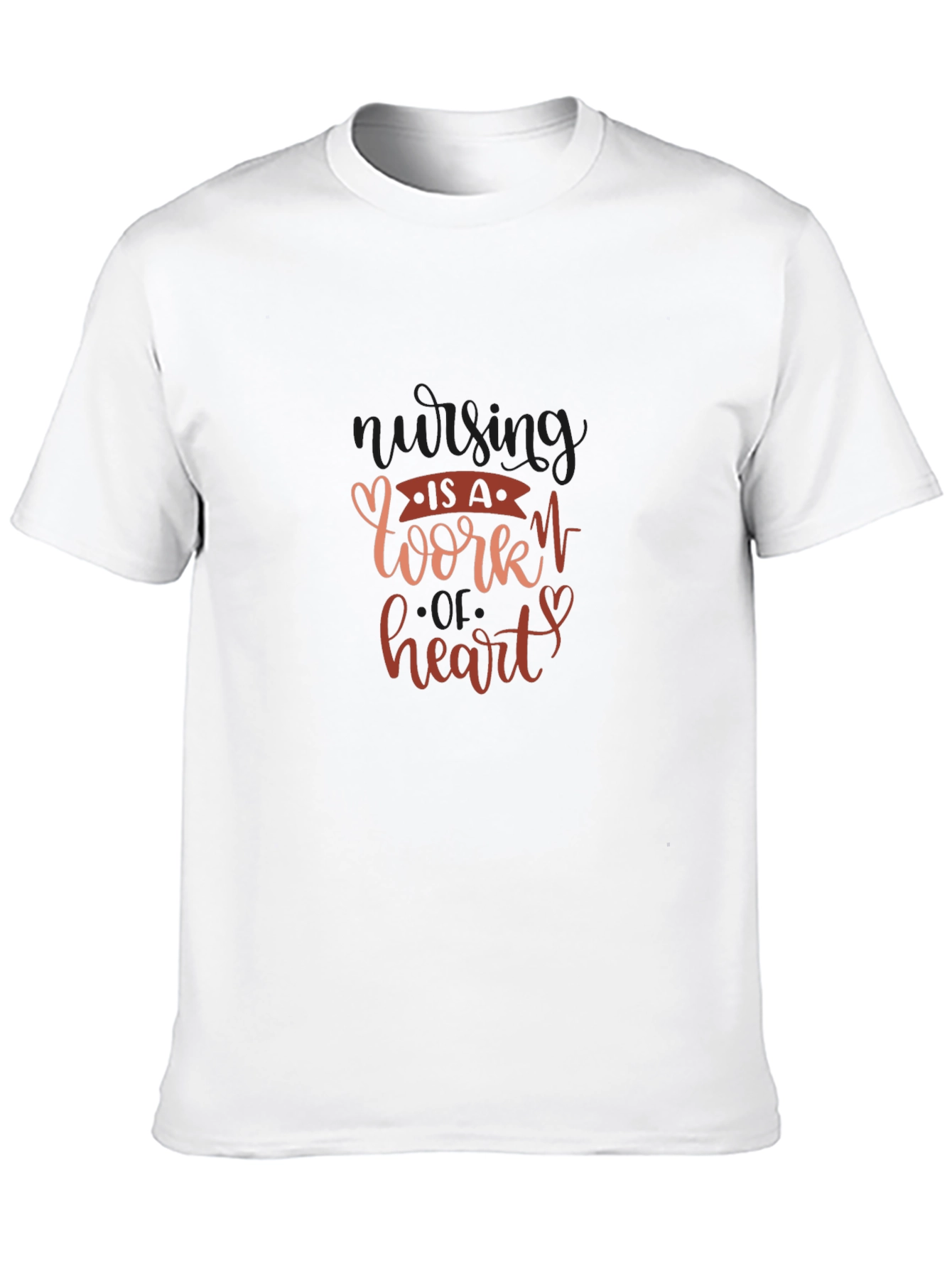 Black Nursing is a Work of Heart Tee view 10