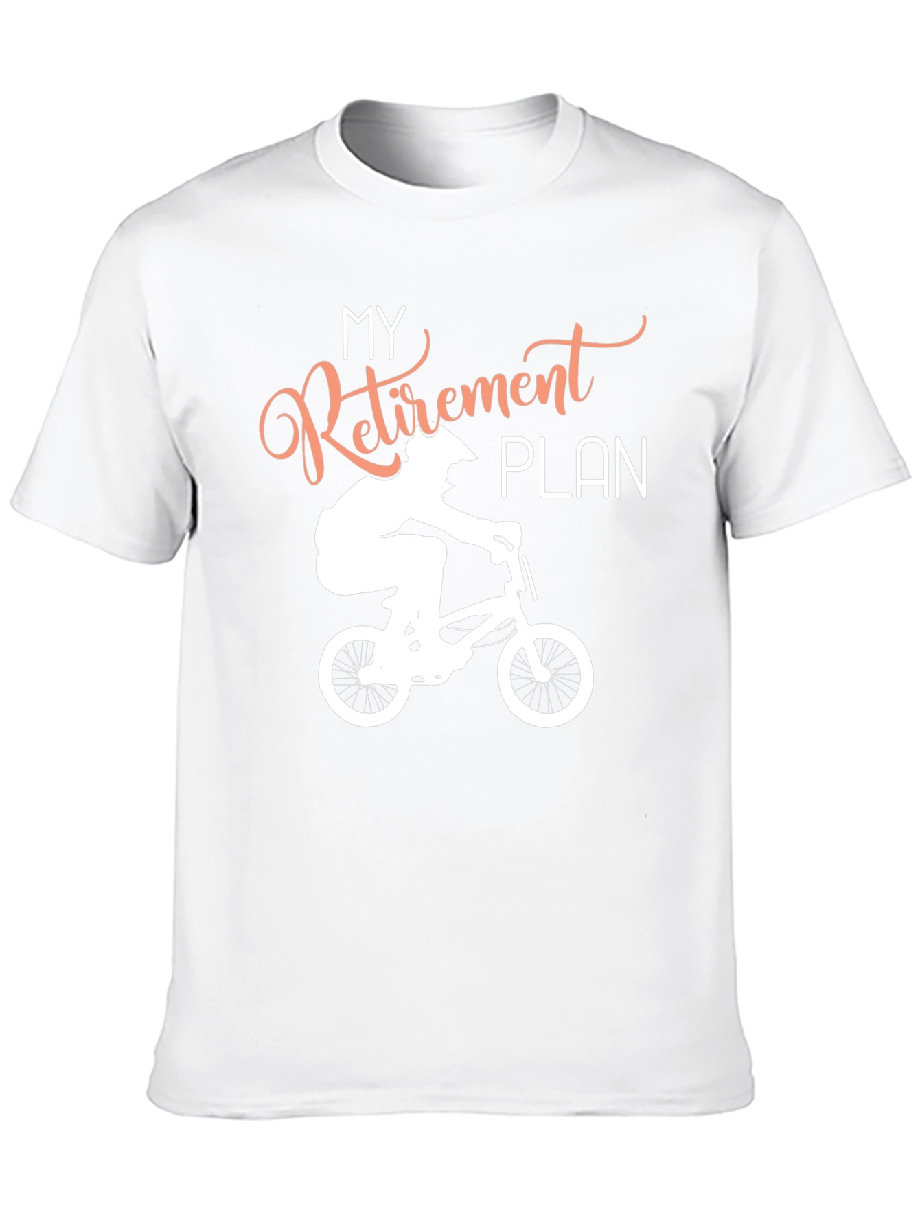 Black Retirement Plan Biking T-Shirt view 10