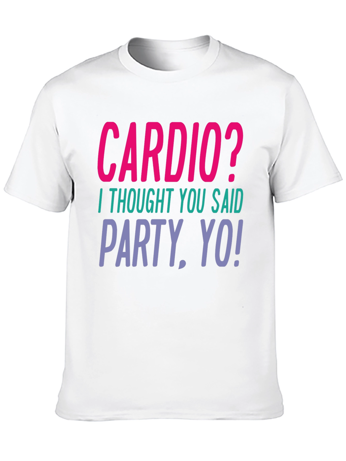 Black Cardio? Party, Yo! Graphic Tee - Unisex view 10