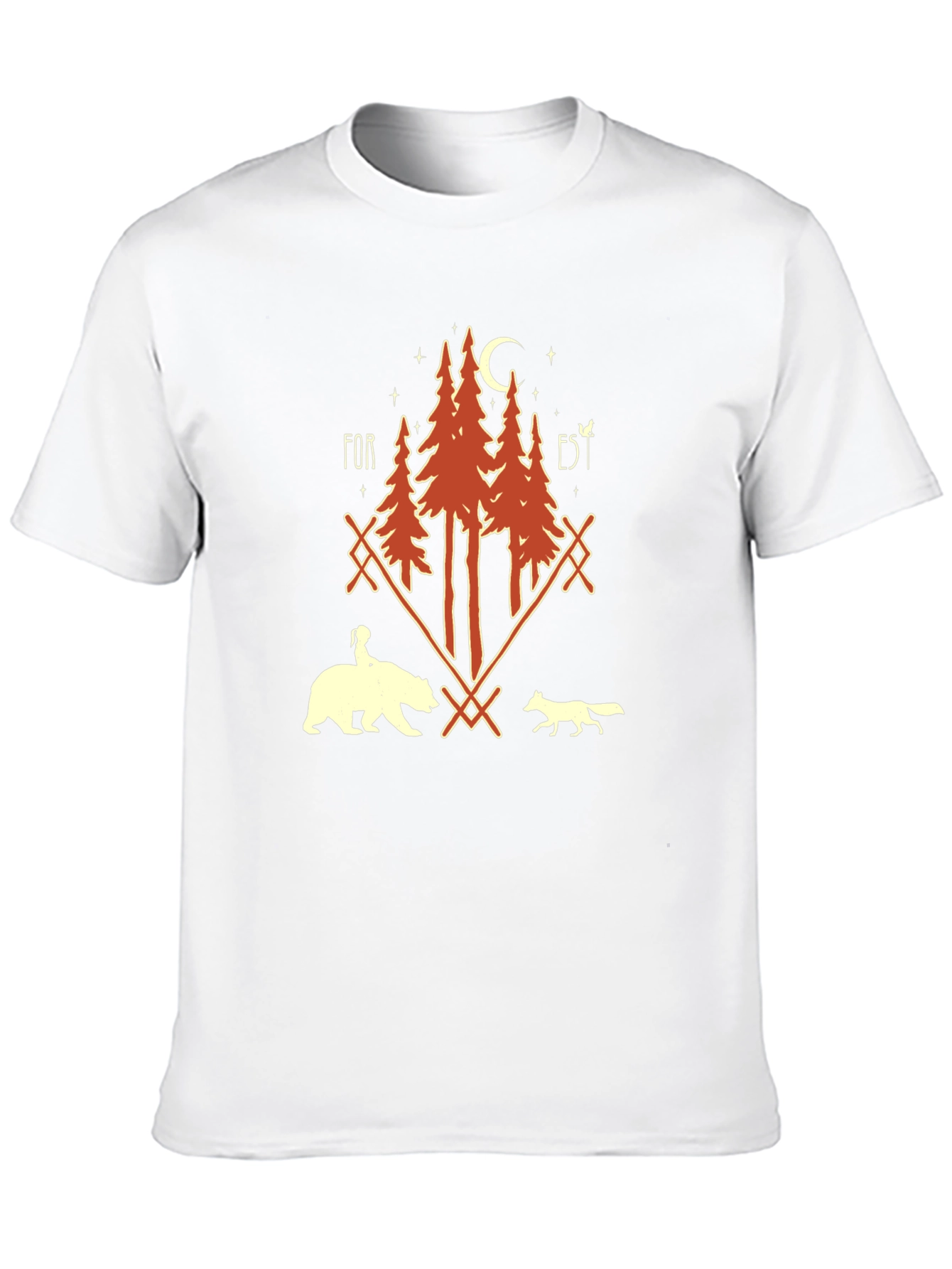 Black Forest Graphic Print T-Shirt - Unisex Nature Tee view 10