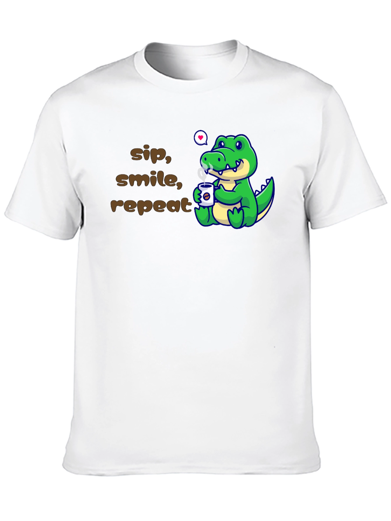 Black Sip, Smile, Repeat Alligator T-Shirt view 10