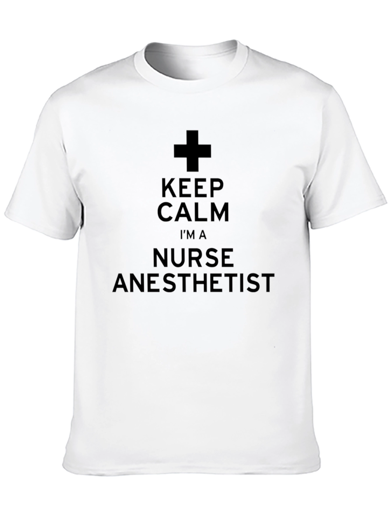 Black Keep Calm Nurse Anesthetist T-Shirt view 10