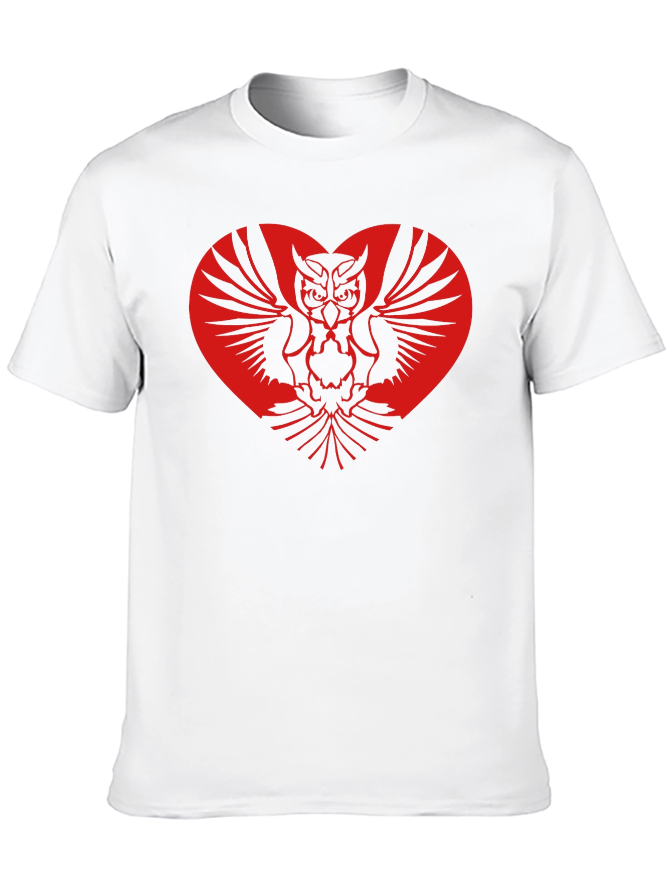 Black Owl Heart Graphic T-Shirt - Black view 10