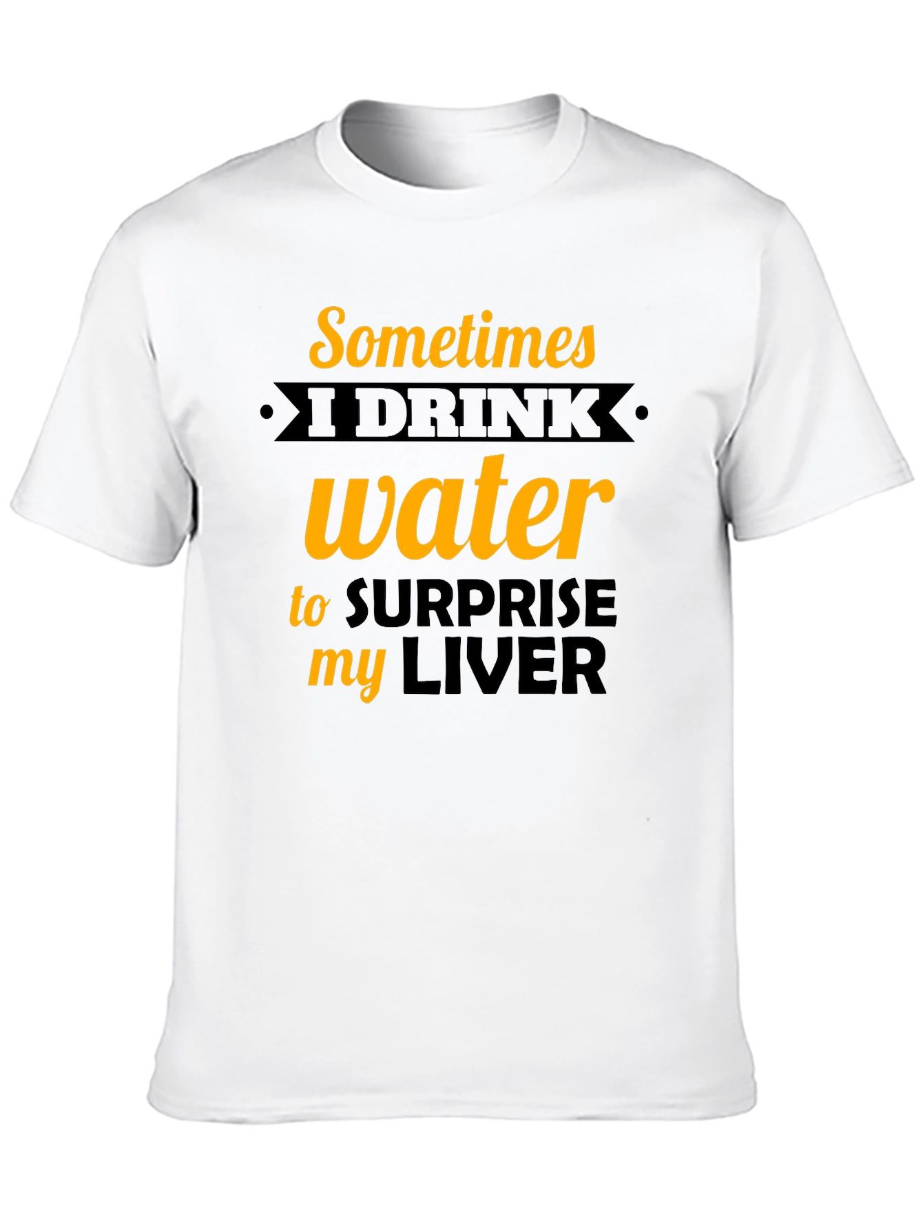 Black Funny "Surprise my Liver" Graphic Tee view 10