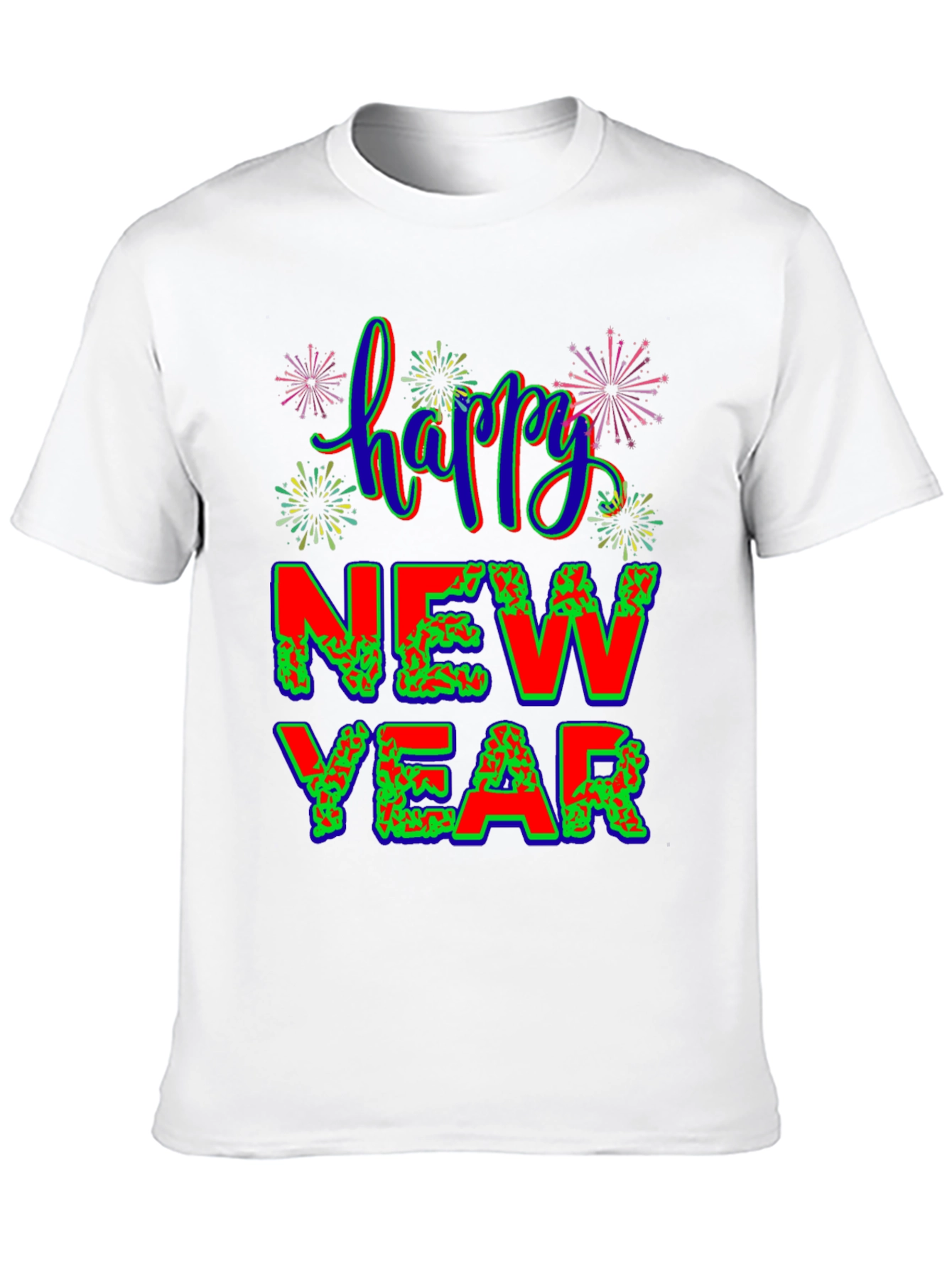 Black Happy New Year Graphic Tee view 10