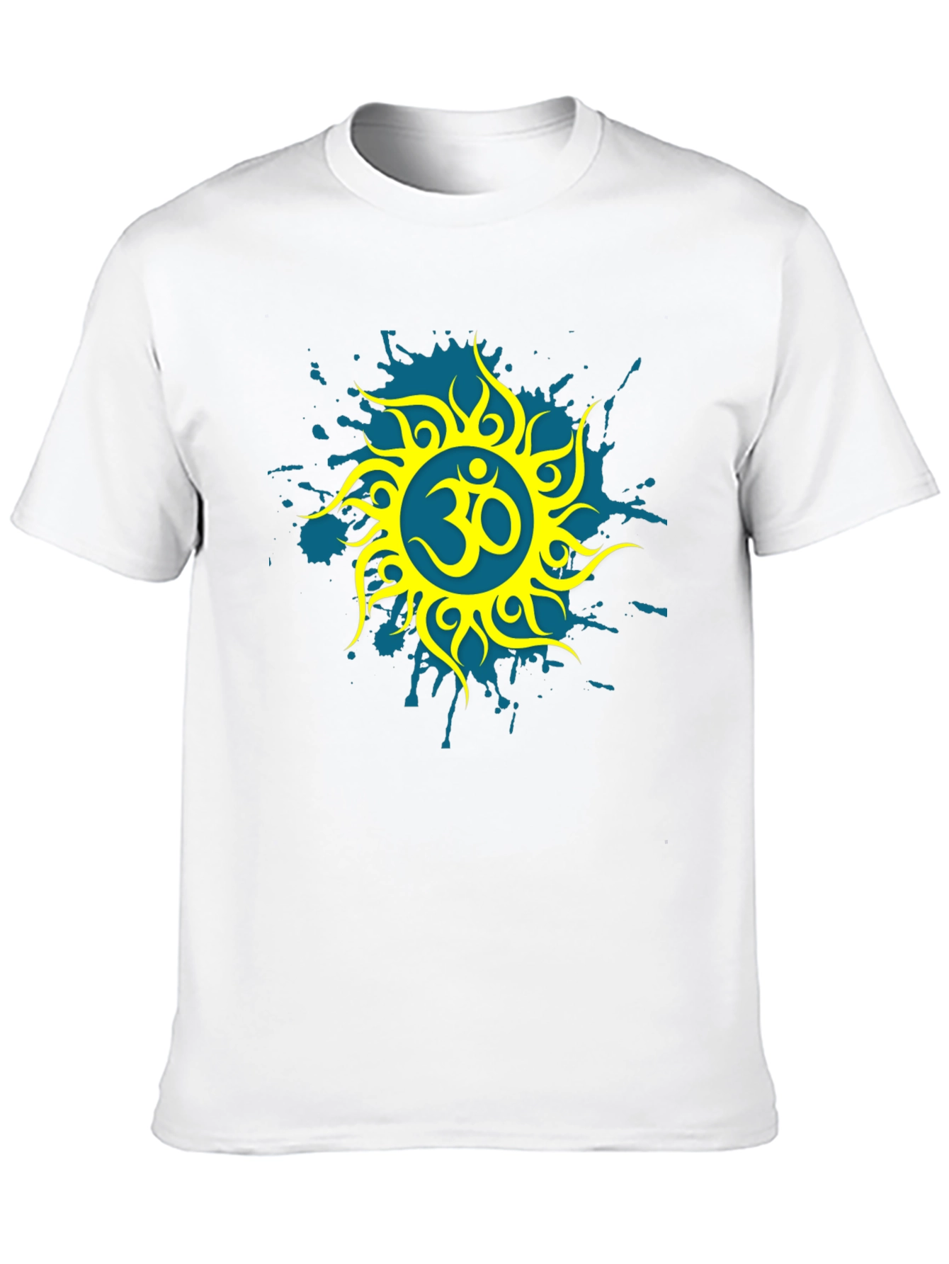 Black Om Symbol Graphic Tee - Stylish Black T-Shirt view 10